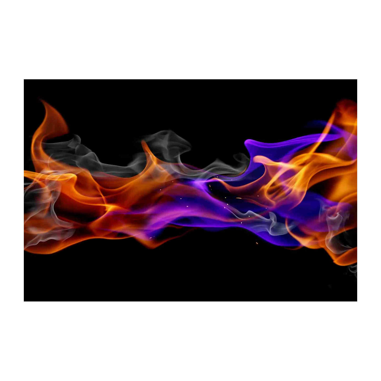 Abstract Fiery Dance Wall Art