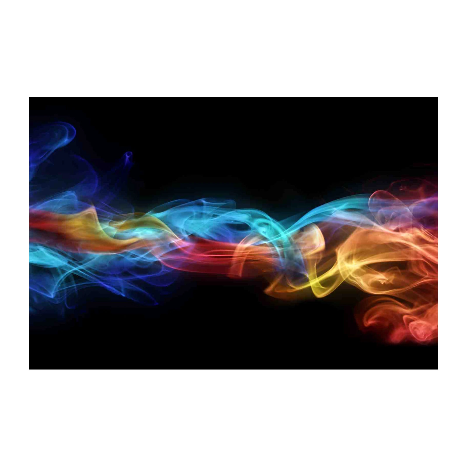 Vibrant Smoke Abstract Art Wall Art