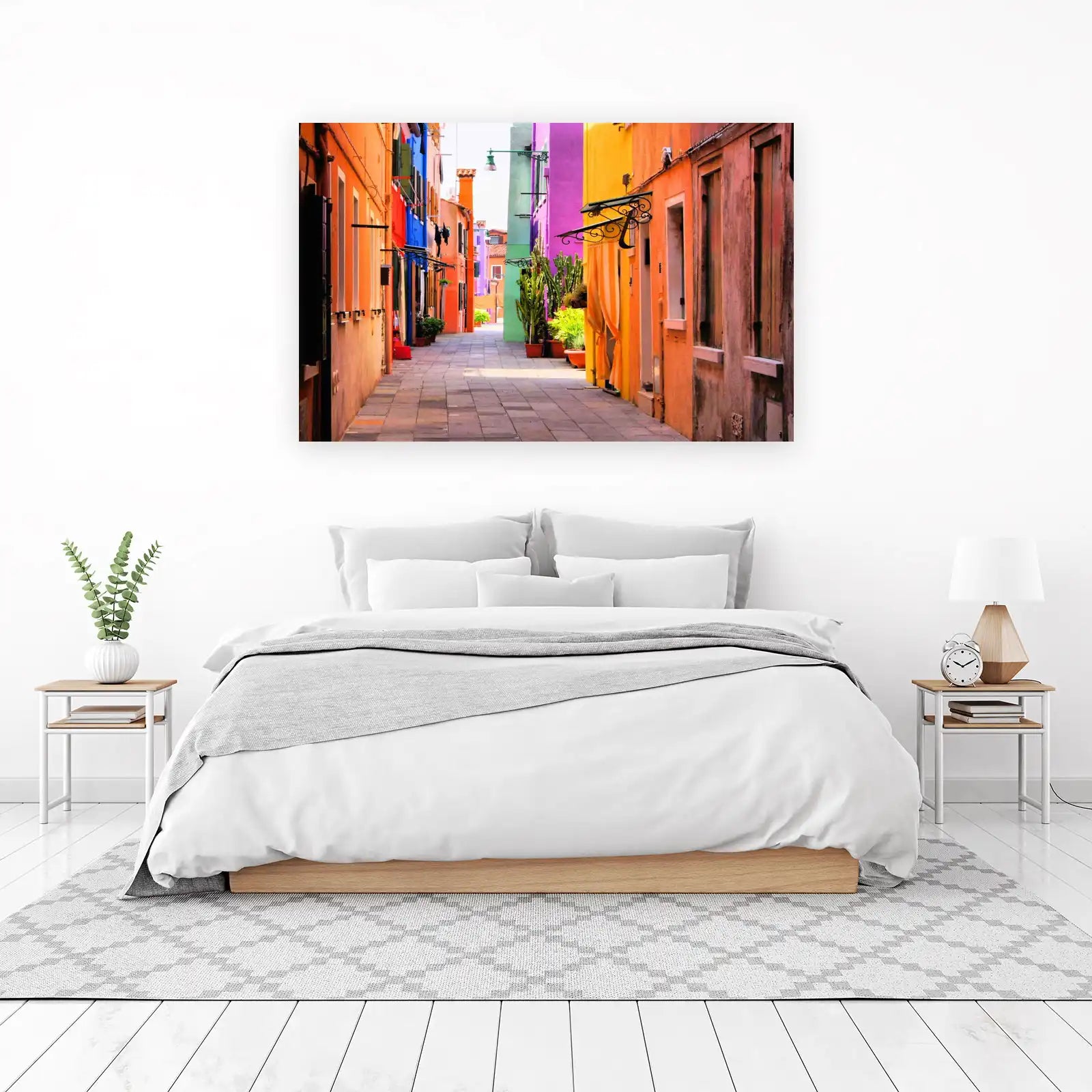 Vibrant Alleyway Venice Wall Art