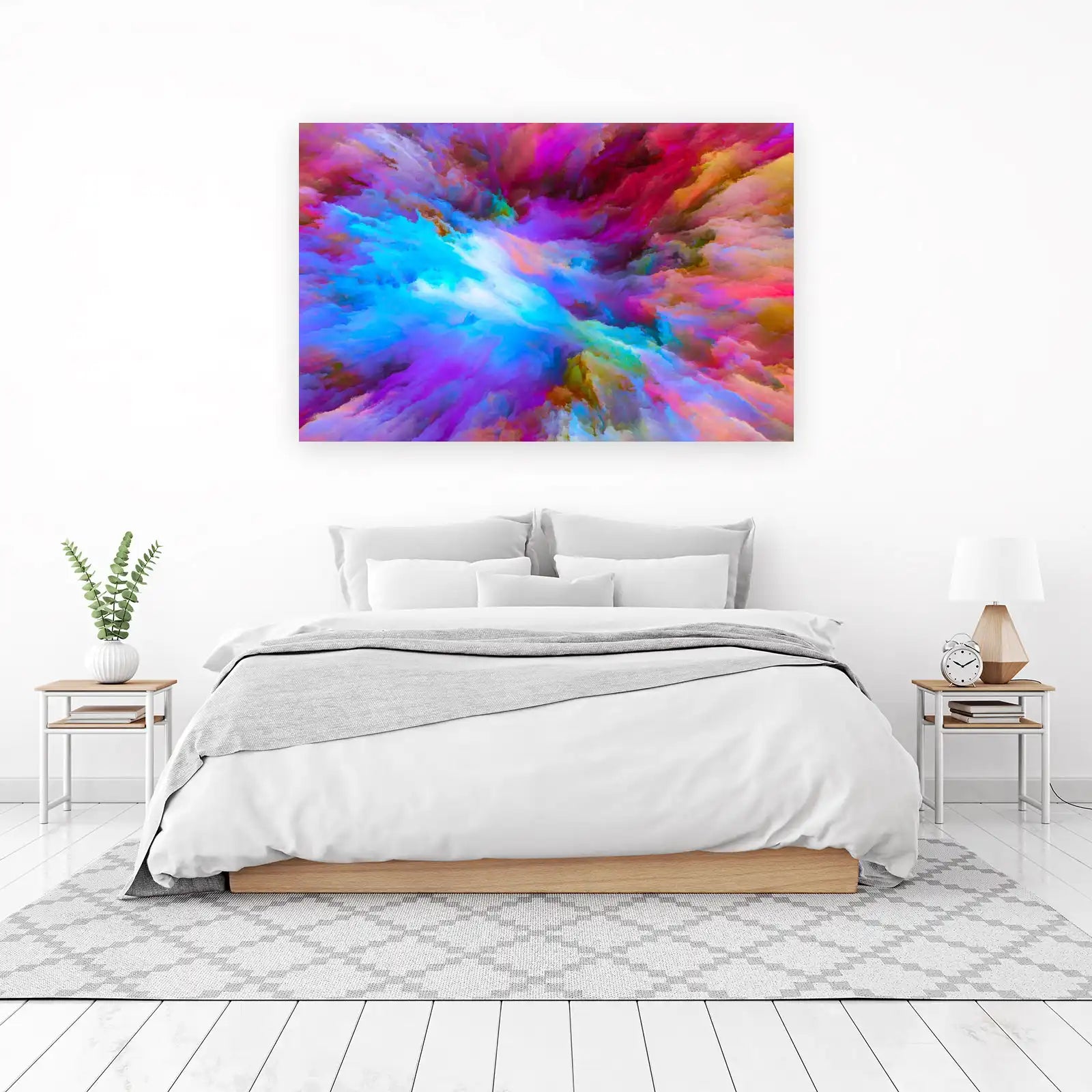 Vibrant Abstract Explosion Wall Art