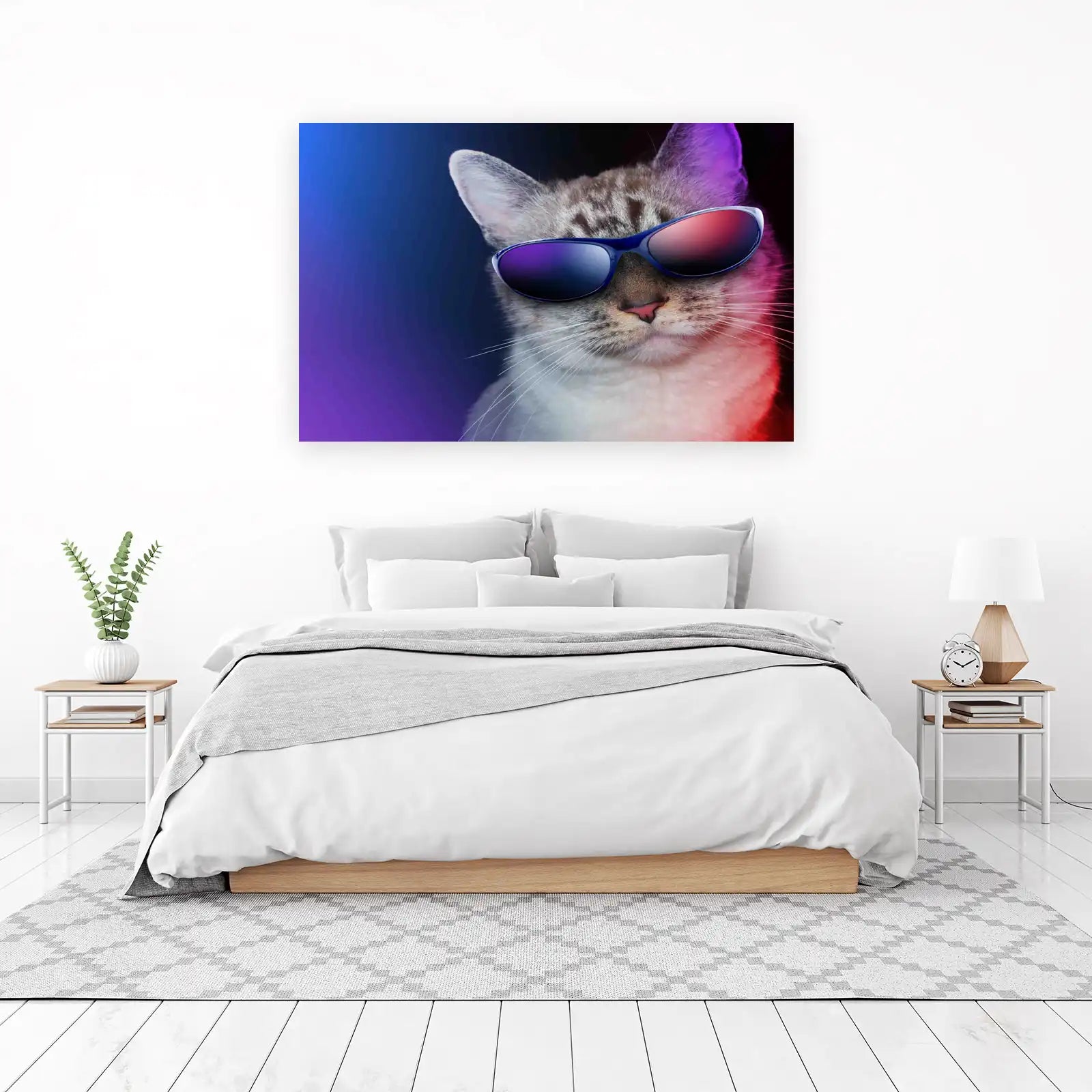 Cool Cat with Sunglasses Wall Art - Pet Art