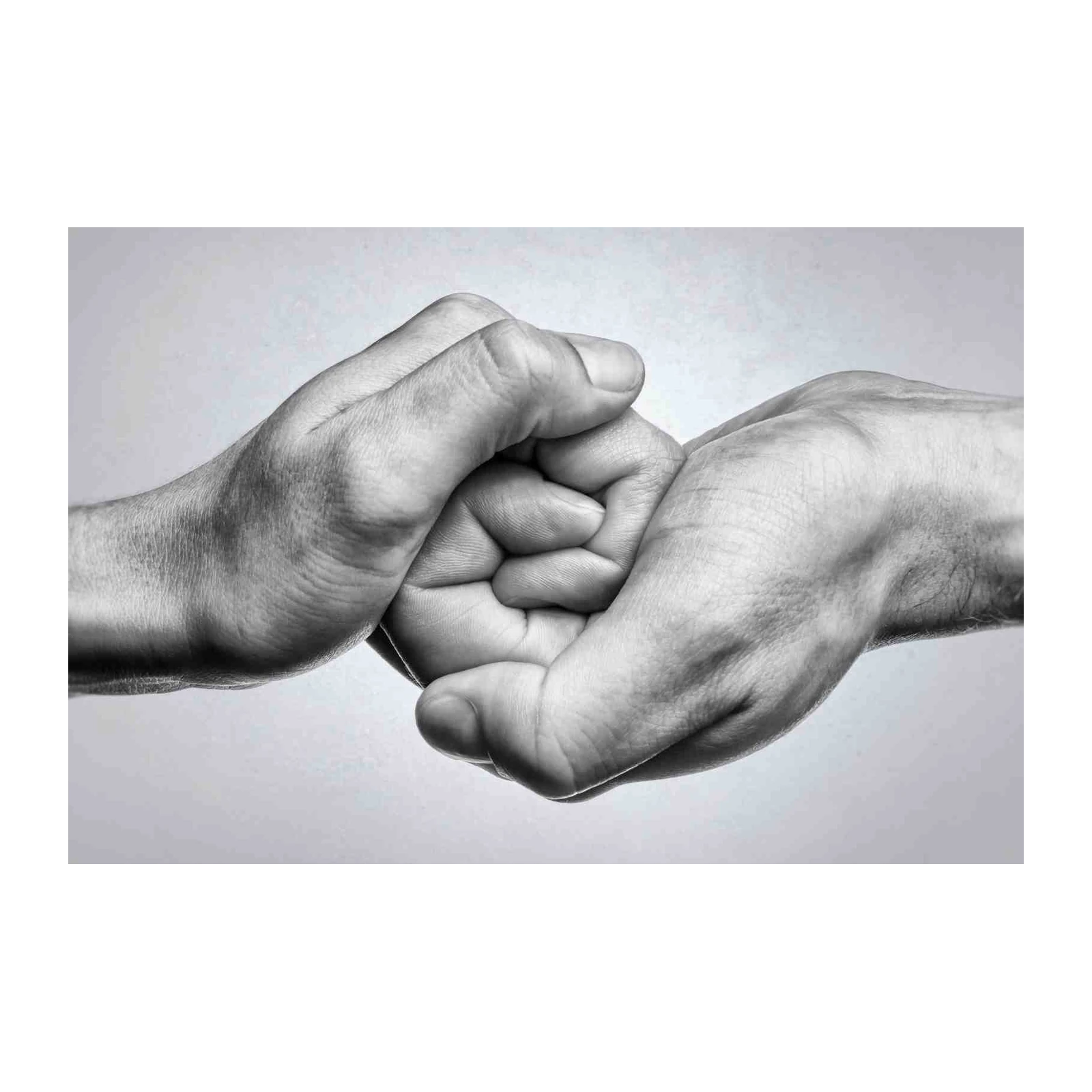 Symbol of Strength Friendship Fist Bump Wall Art