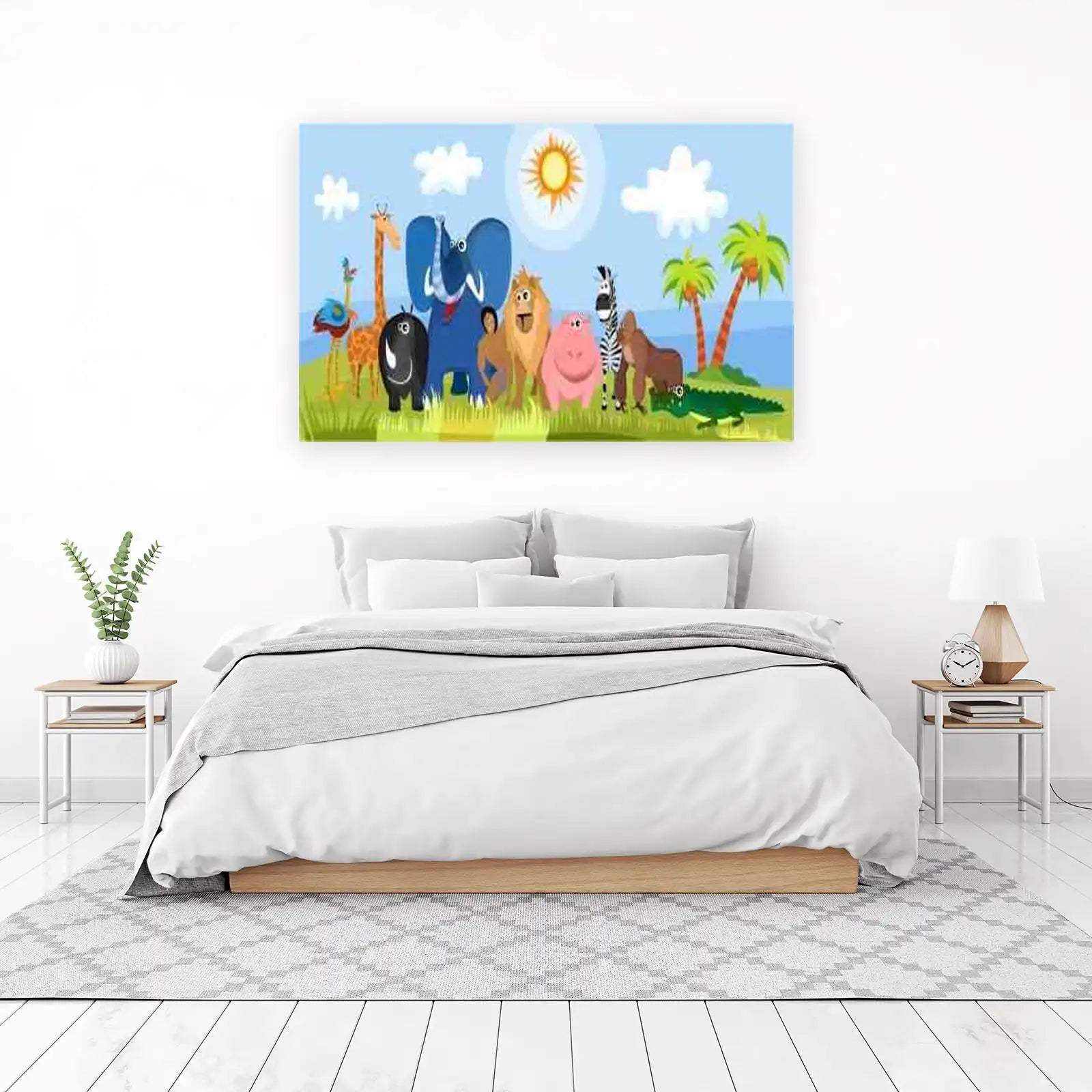Jungle Safari Animals Fun Wall Art