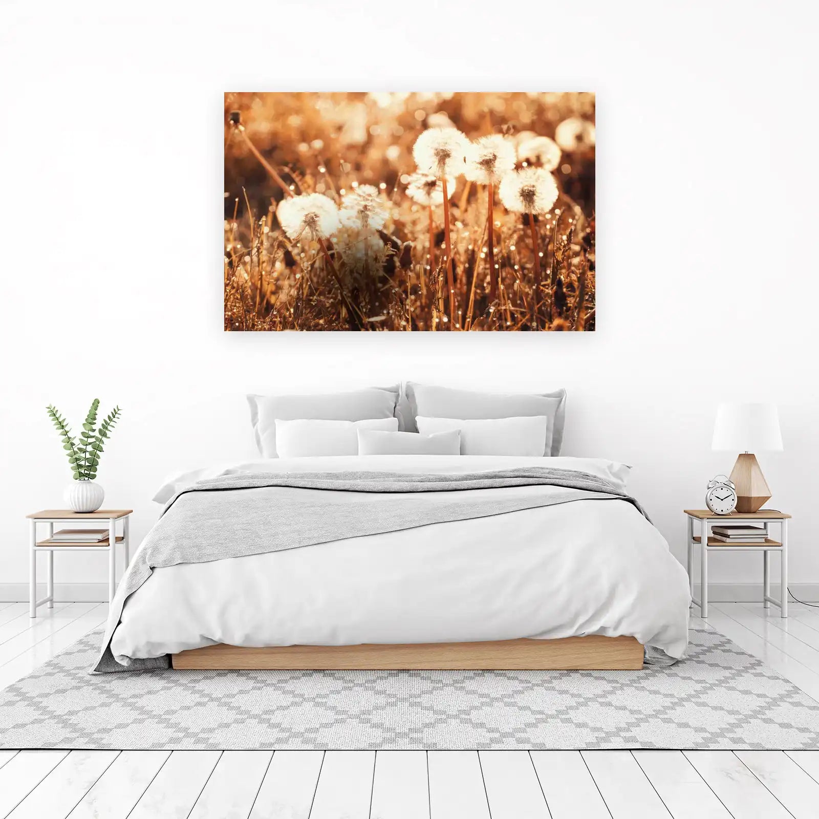 Golden Dandelion Field Wall Art