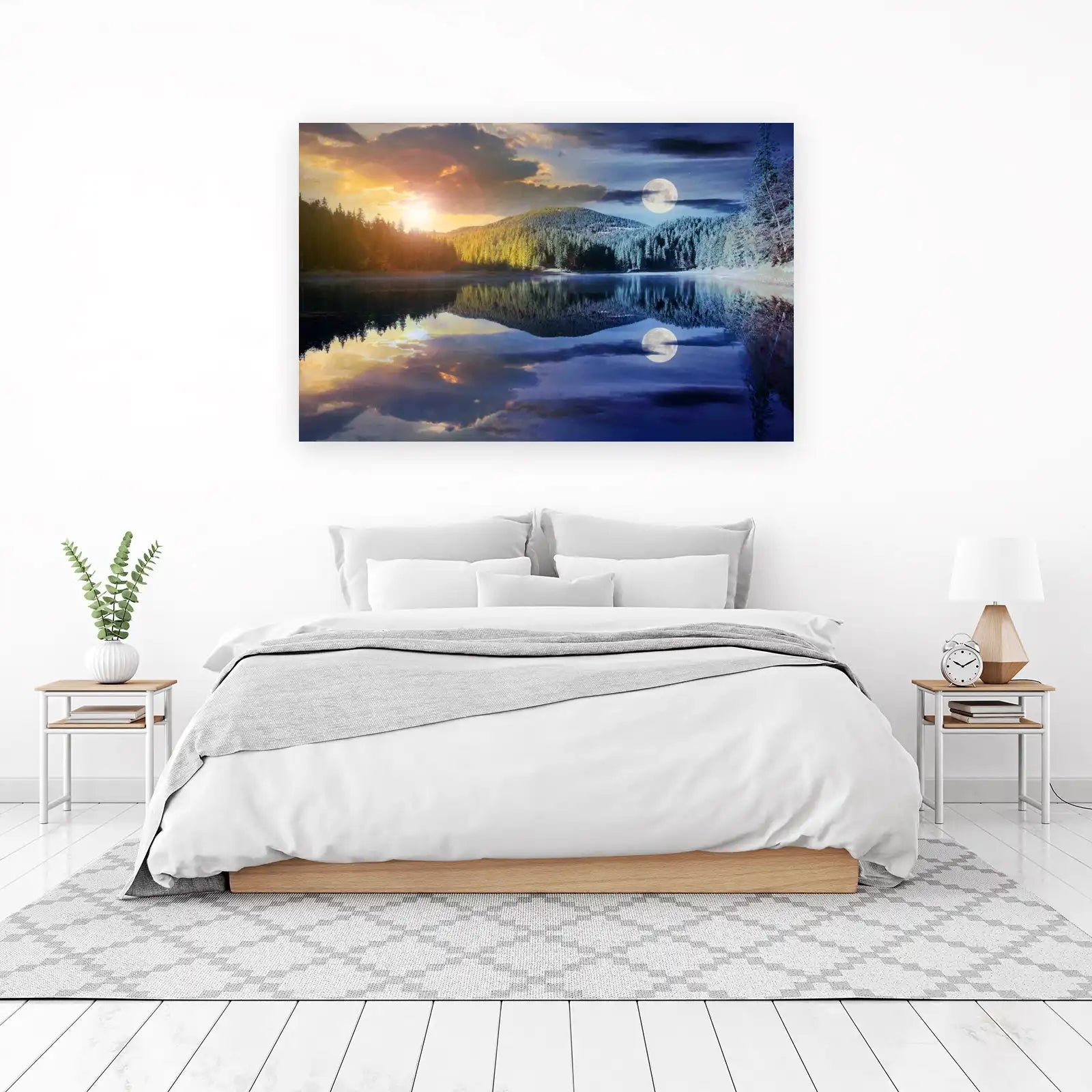 Enchanted Lake Day & Night Wall Art