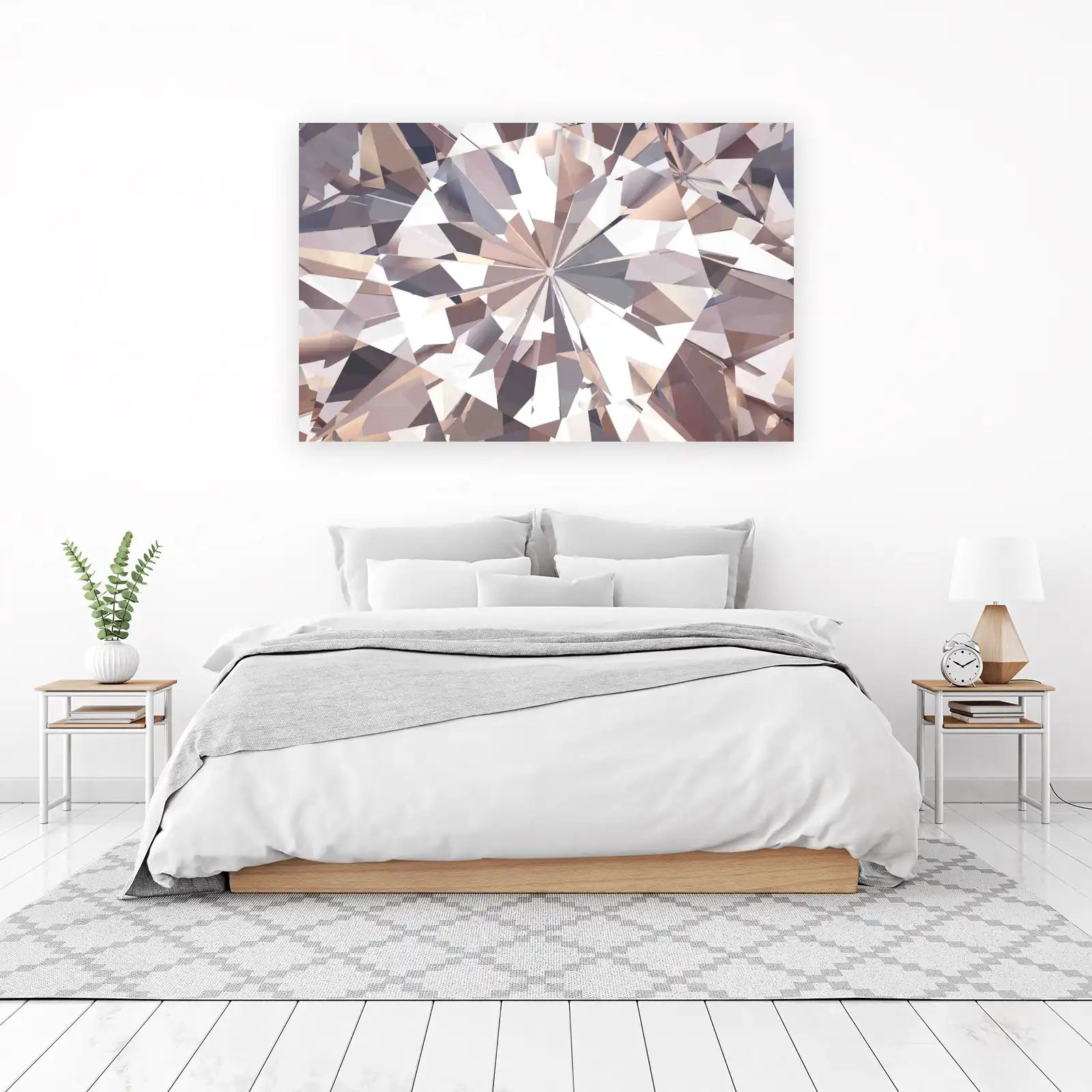 Abstract Diamond Sparkle Wall Art