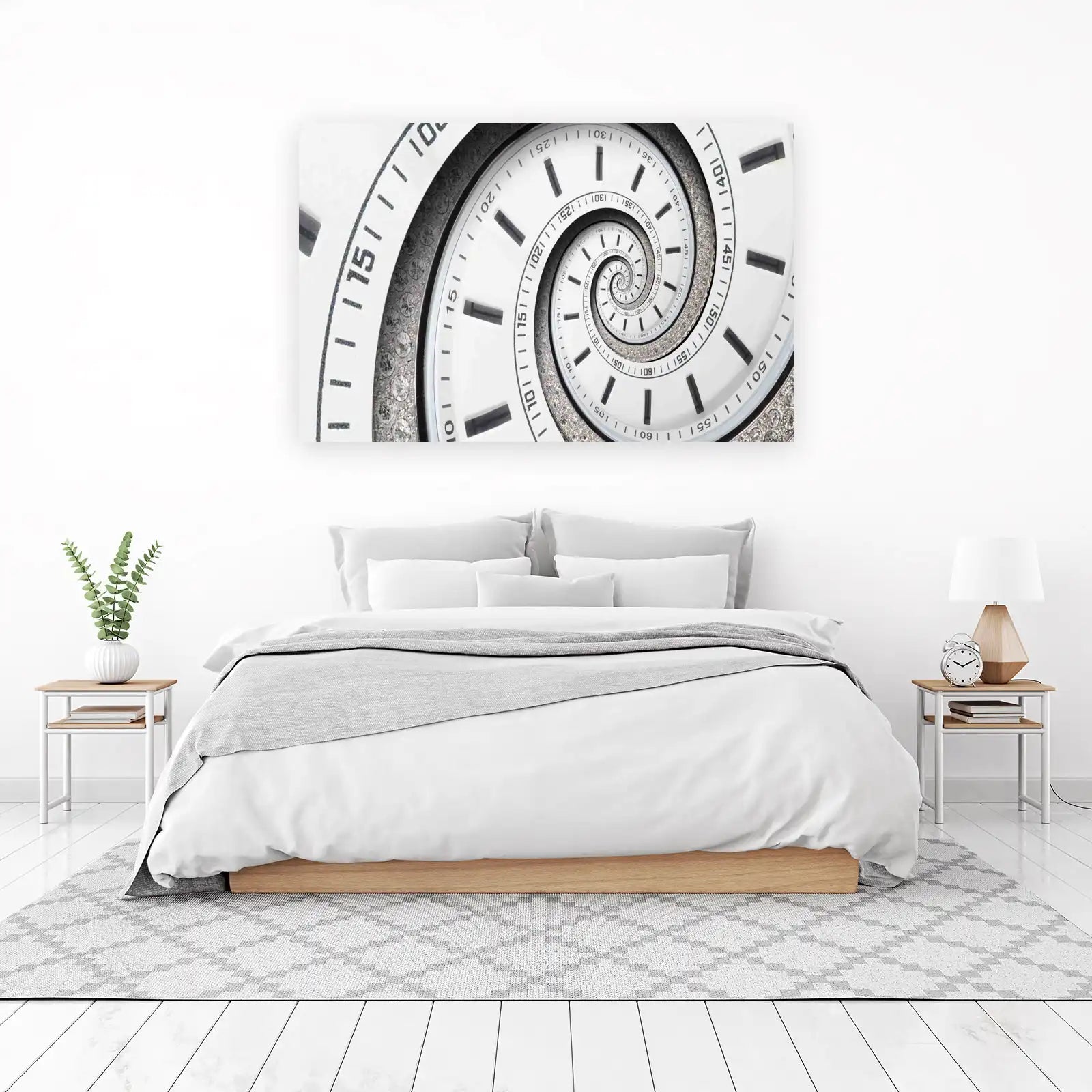 Infinite Time Spiral Watch Wall Art