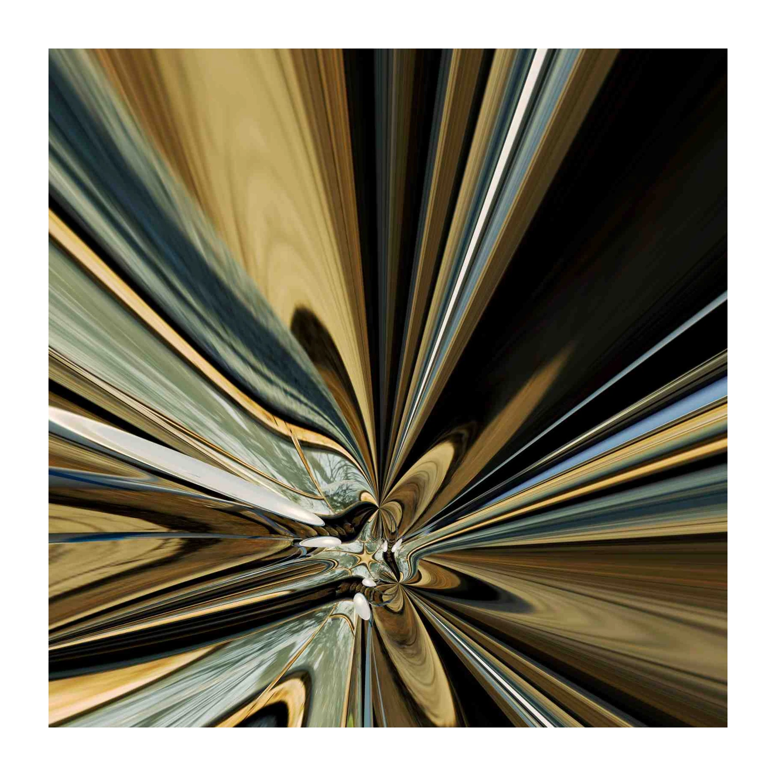 Abstract Golden Swirl Modern Wall Art Wall Art