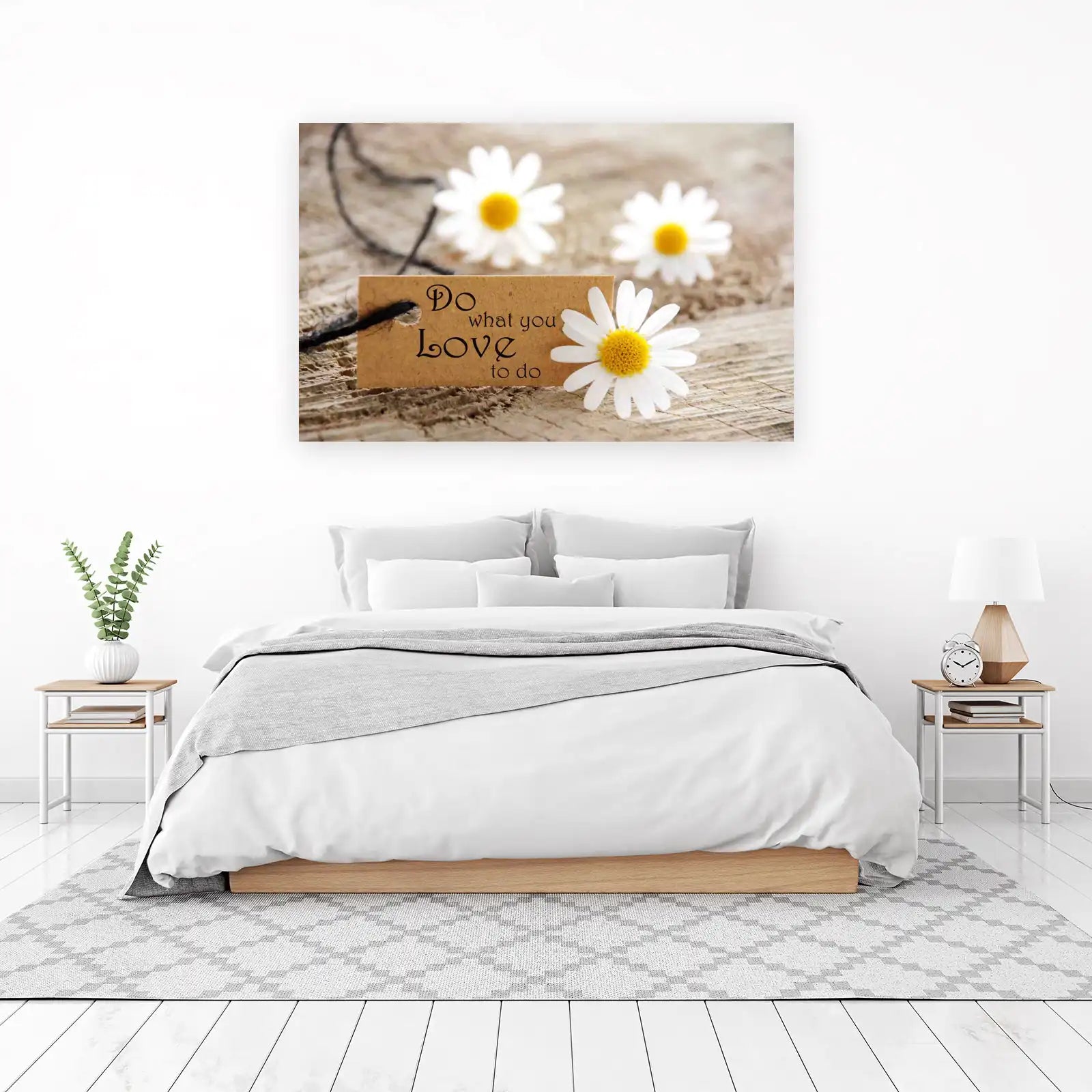 Inspirational Daisy "Do What You Love" Wall Art