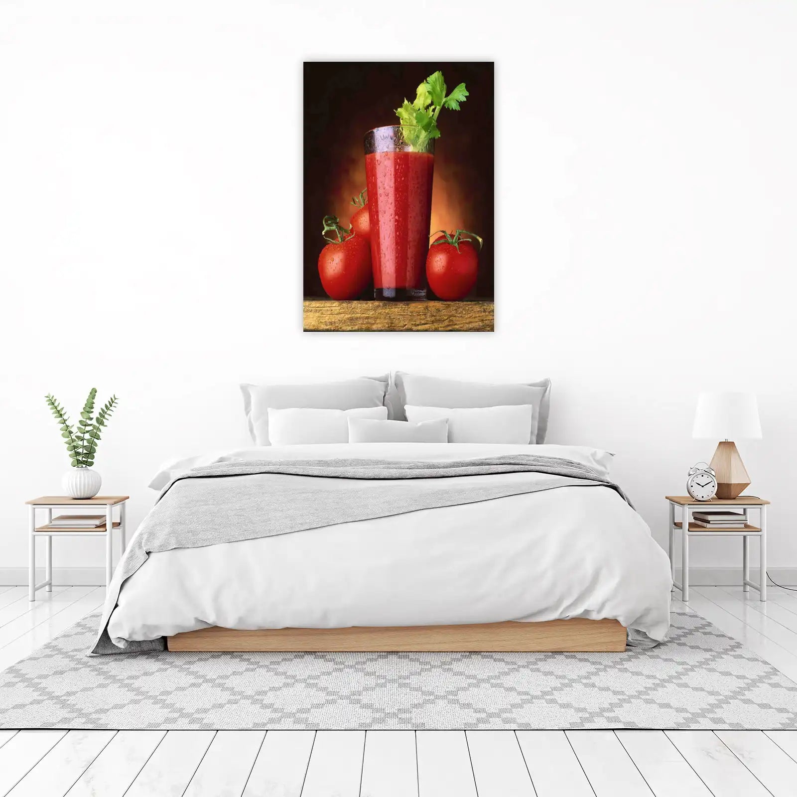 Vibrant Tomato Juice & Fresh Produce Wall Art