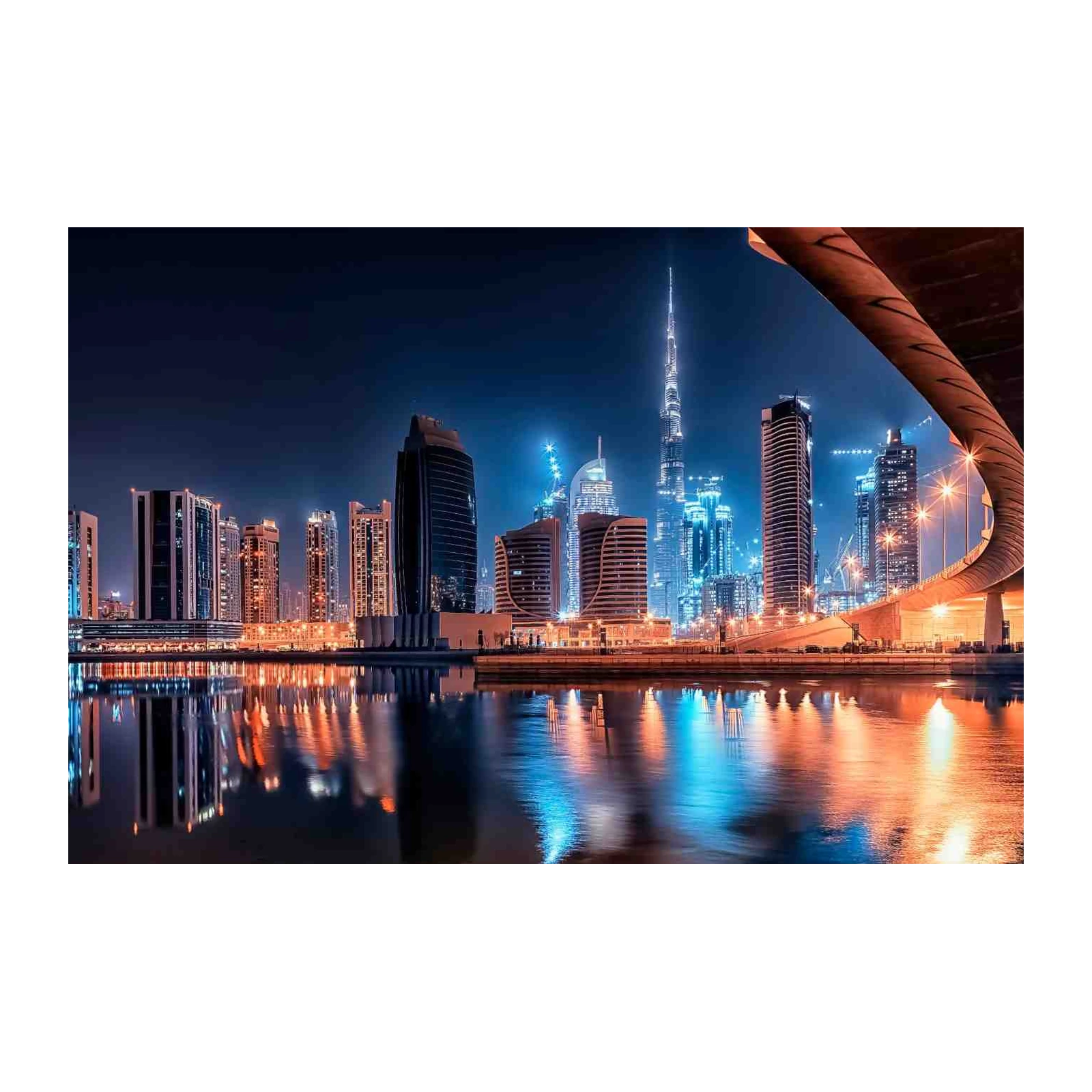 Dubai Skyline Reflection Wall Art