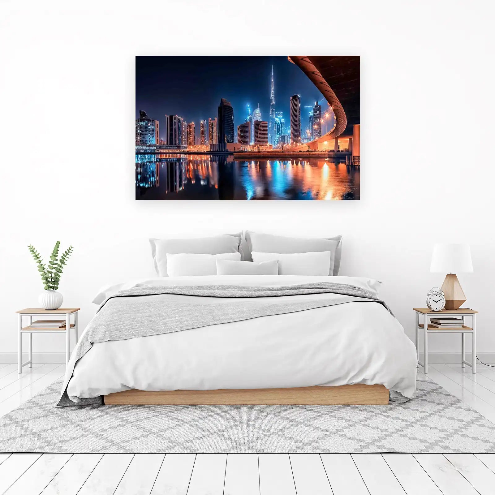 Dubai Skyline Reflection Wall Art