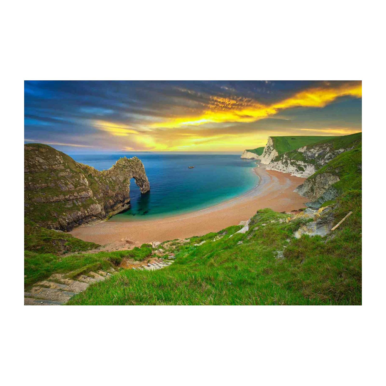 Durdle Door Sunset Beach Wall Art