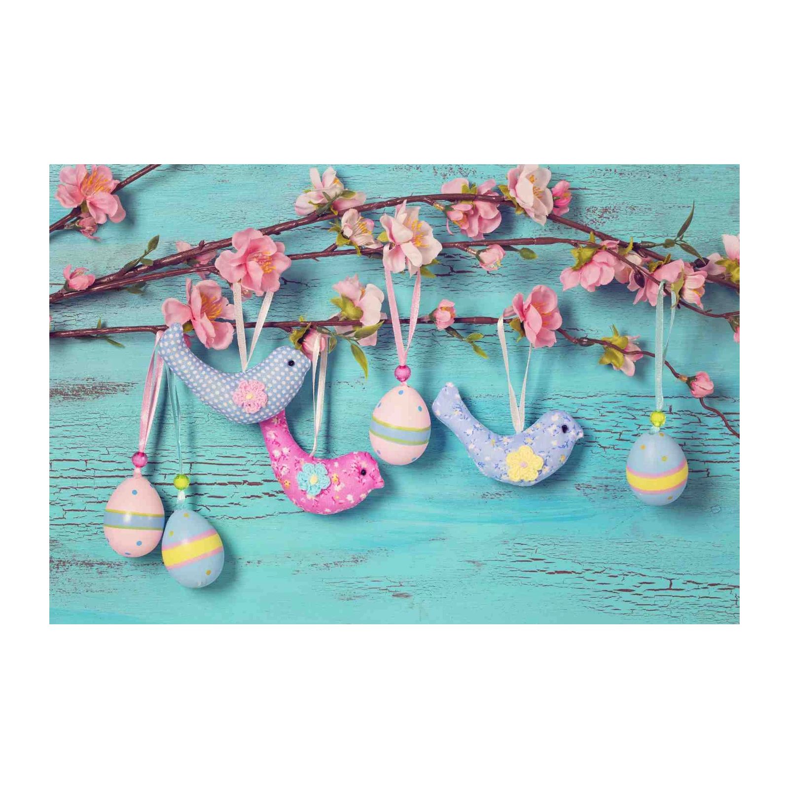Charming Easter Birds & Eggs Wall Art