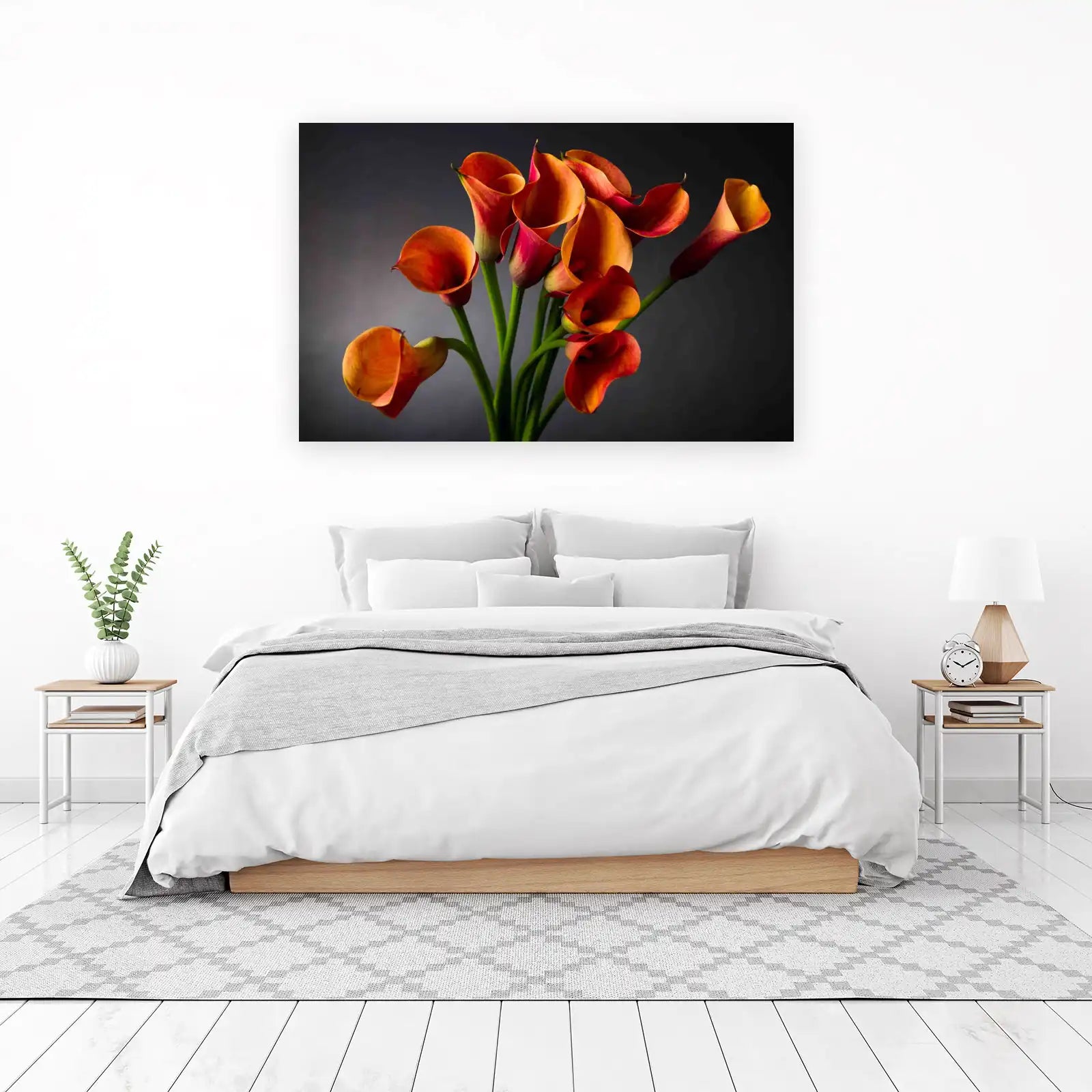 Vibrant Orange Calla Lilies Wall Art