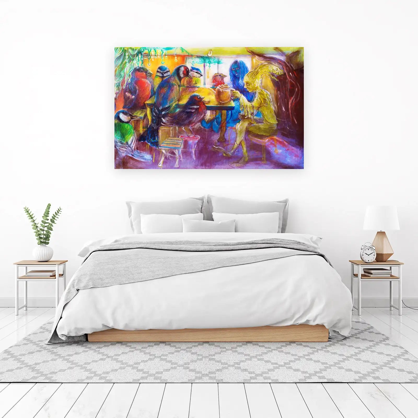 Enchanted Tea Party Birds & Fairy Wall Art