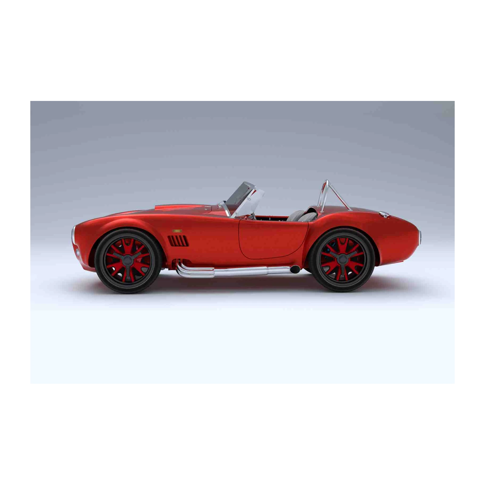 Vintage Red Cobra Sports Car Wall Art