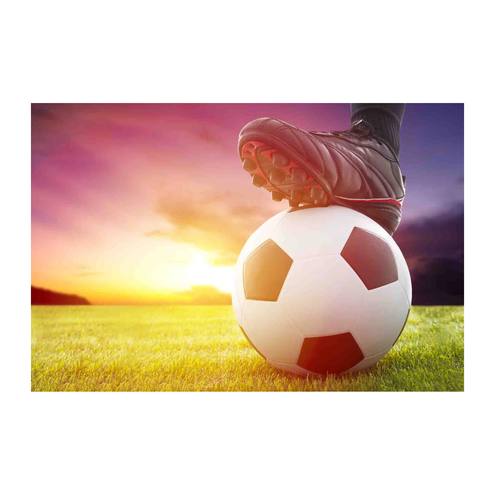Soccer Sunrise Action Wall Art