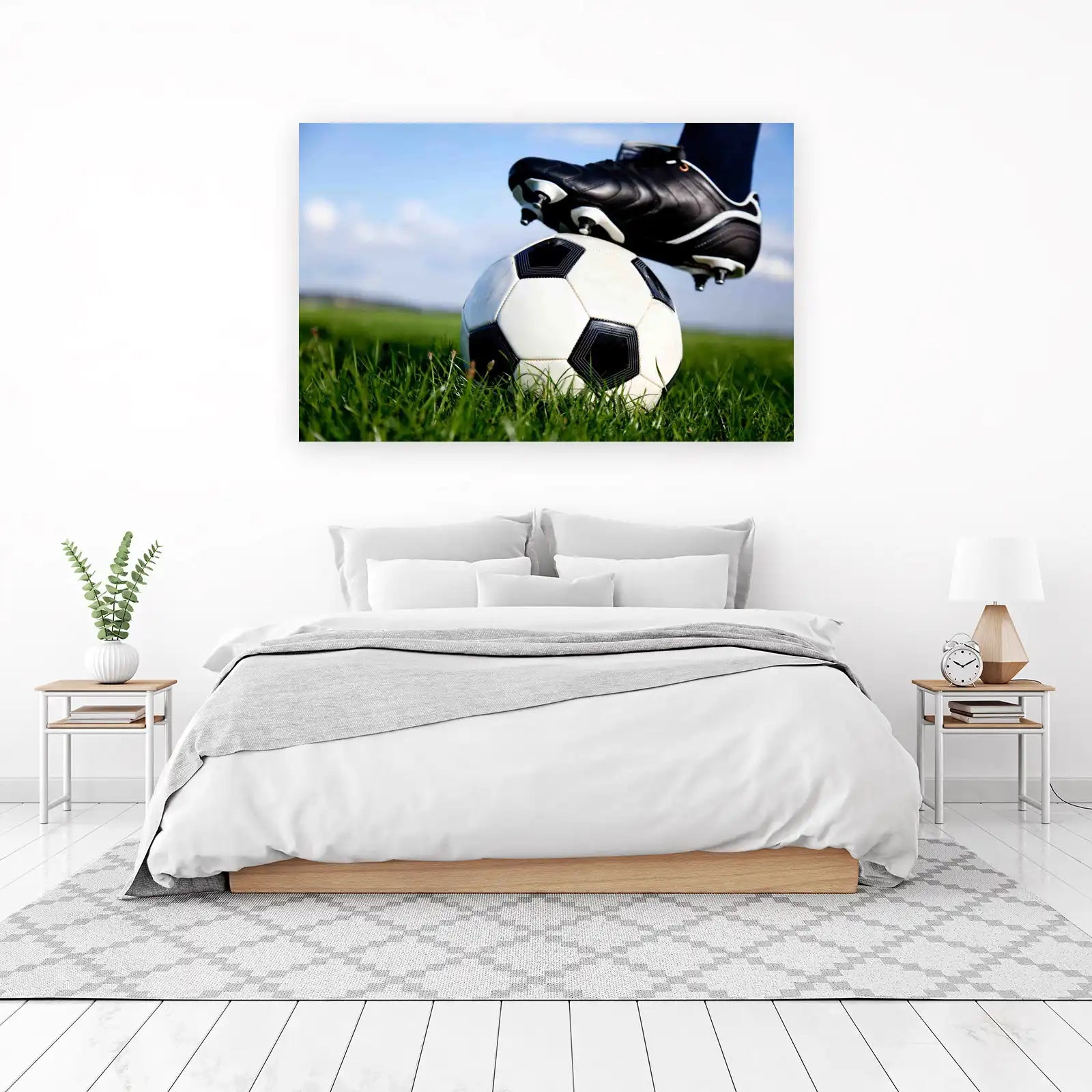 Dynamic Soccer Kick Wall Art