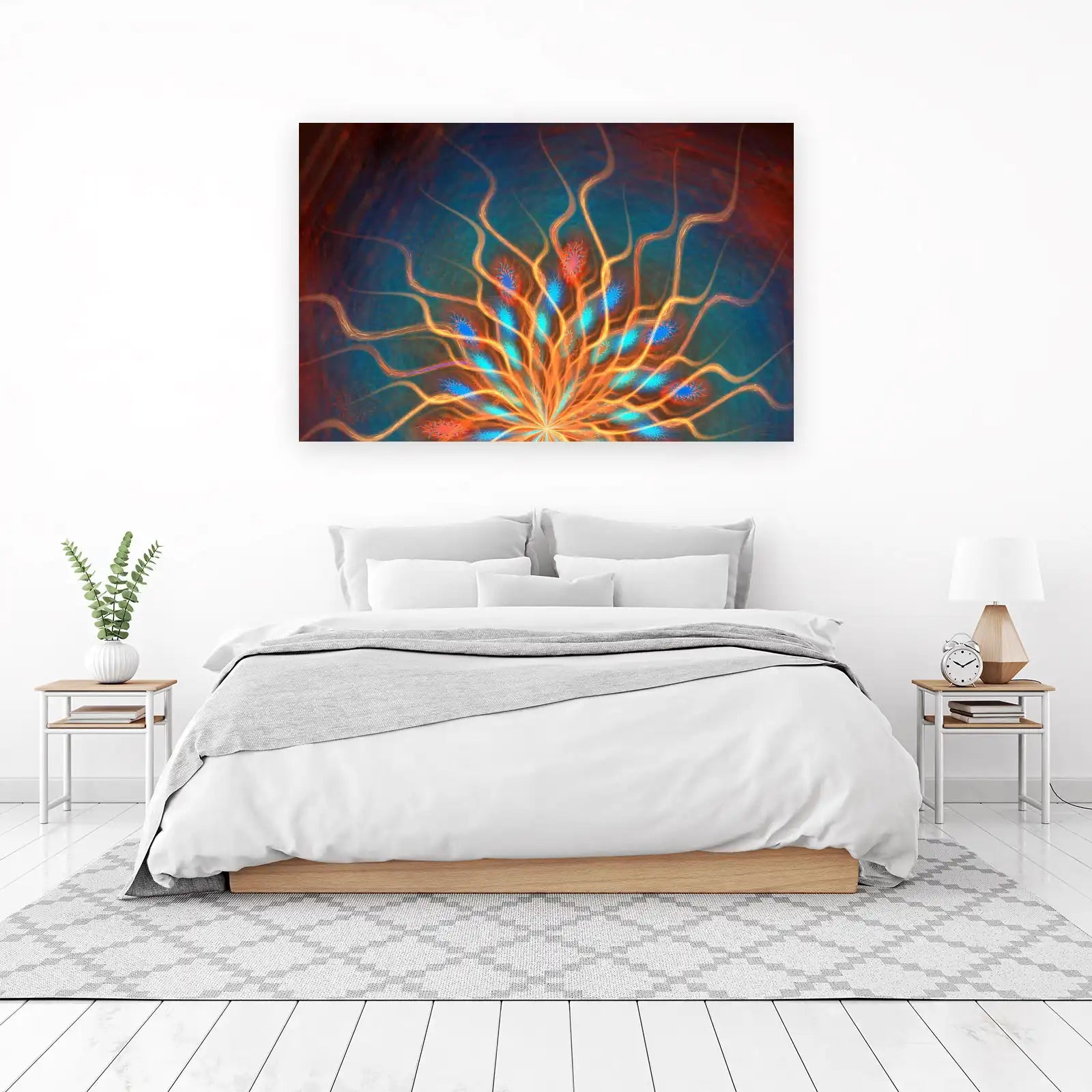 Abstract Energy Bloom Wall Art