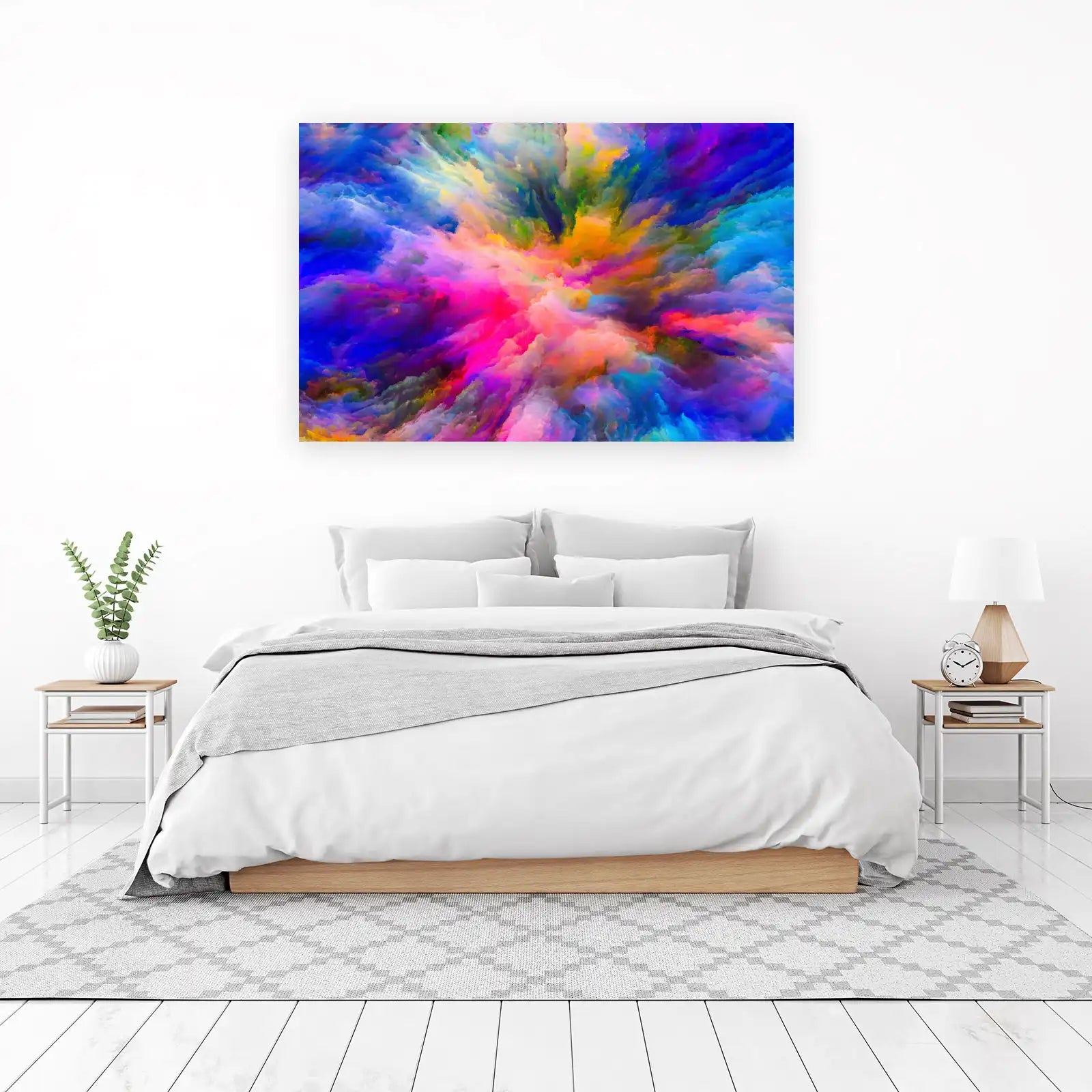 Vibrant Abstract Explosion Wall Art