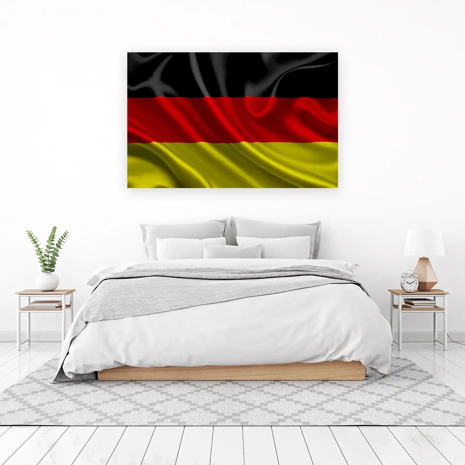 Majestic German Flag Waving Wall Art