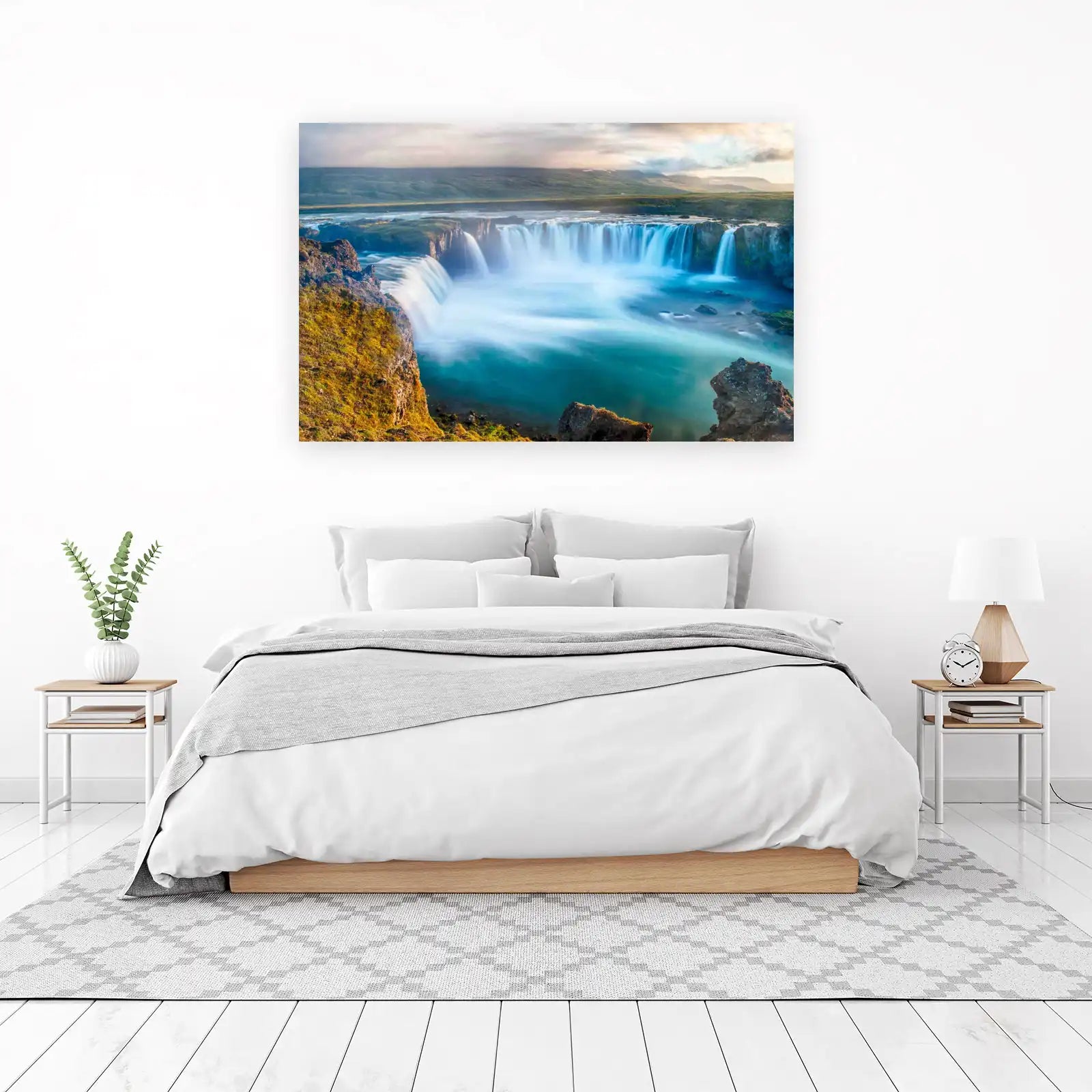 Majestic Waterfall Nature Landscape Wall Art