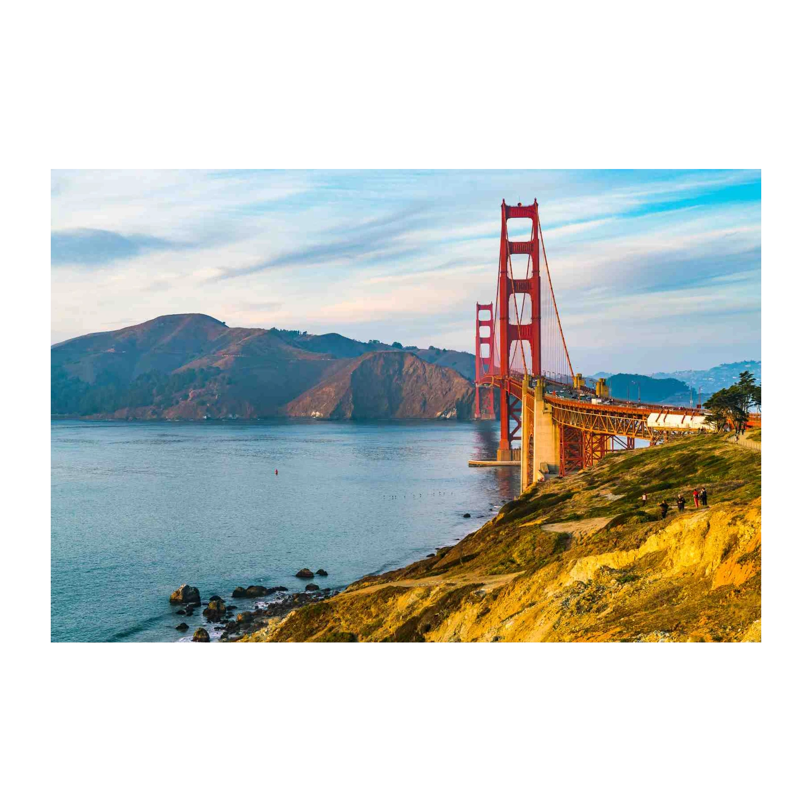 Iconic Golden Gate Bridge Sunset Wall Art