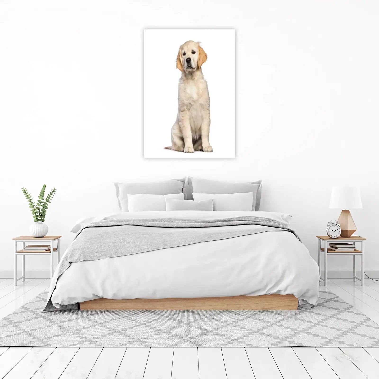 Adorable Golden Retriever Puppy Wall Art