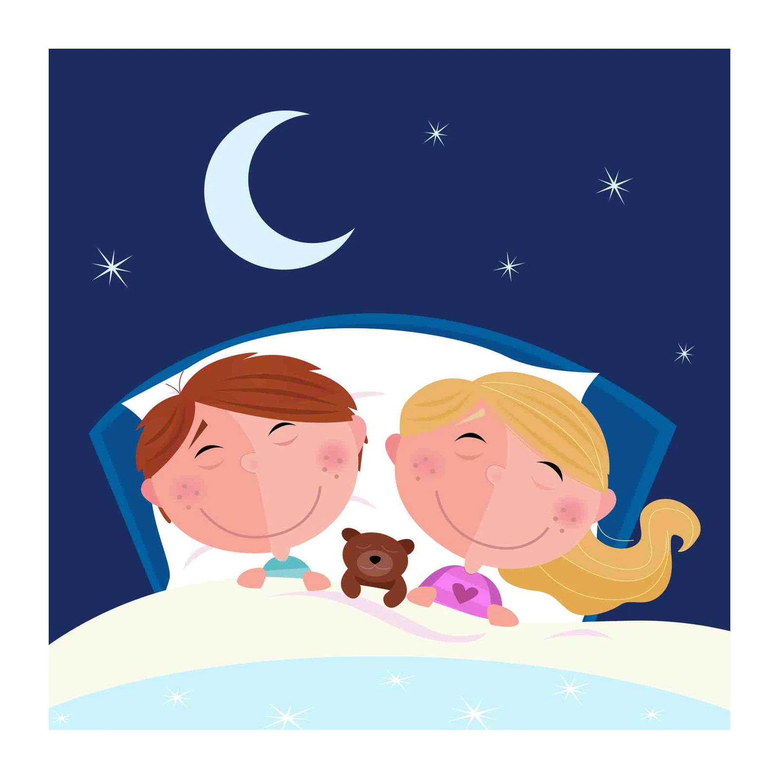 Sweet Dreams Kids & Teddy Bear Wall Art
