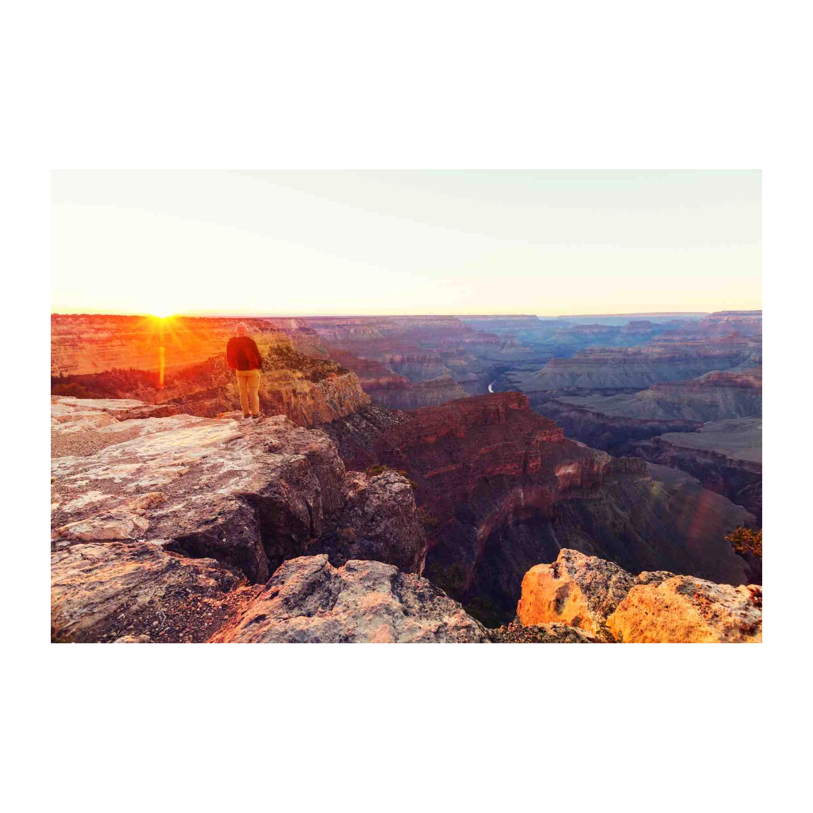 Majestic Canyon Sunrise Adventure Wall Art