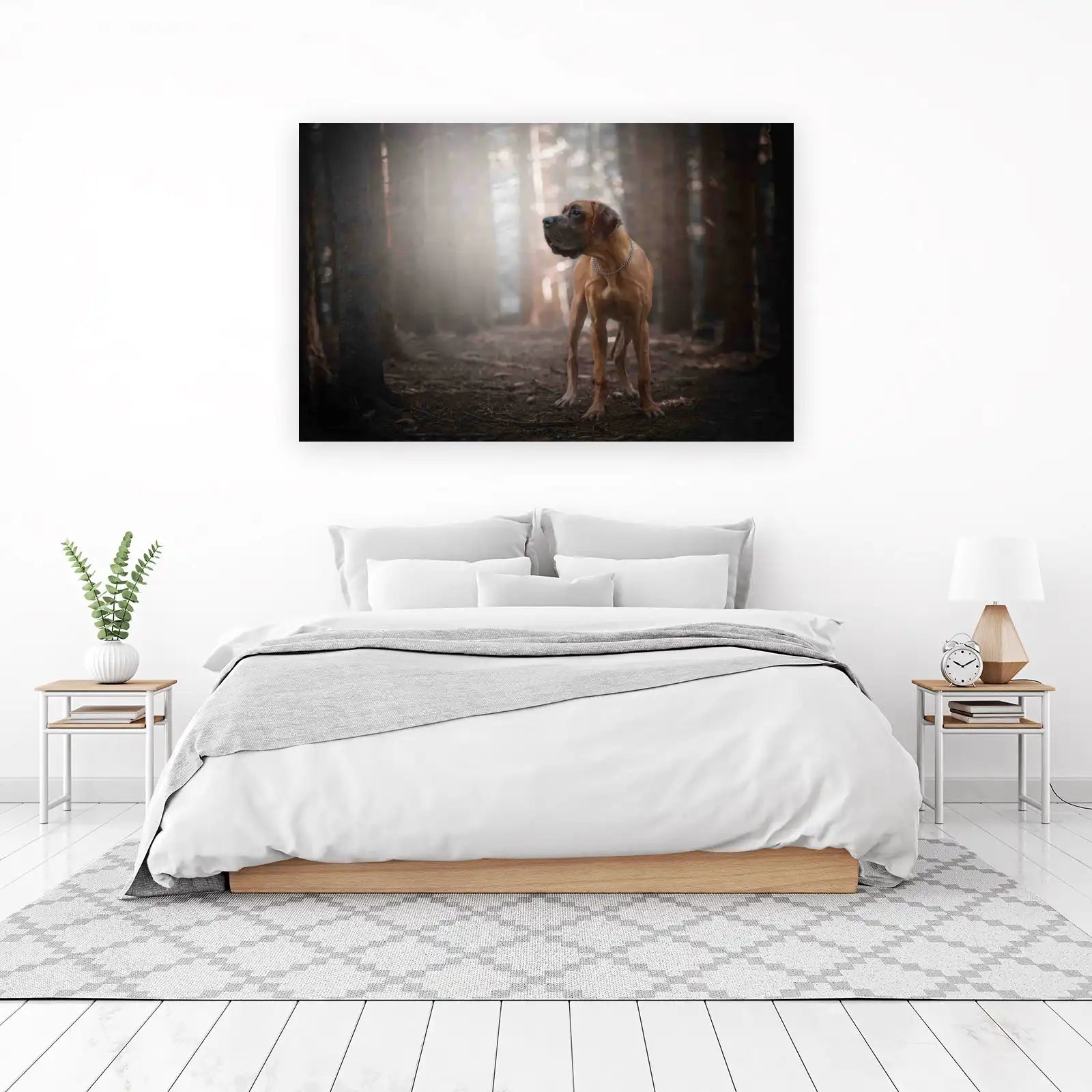 Majestic Mastiff Forest Portrait Wall Art