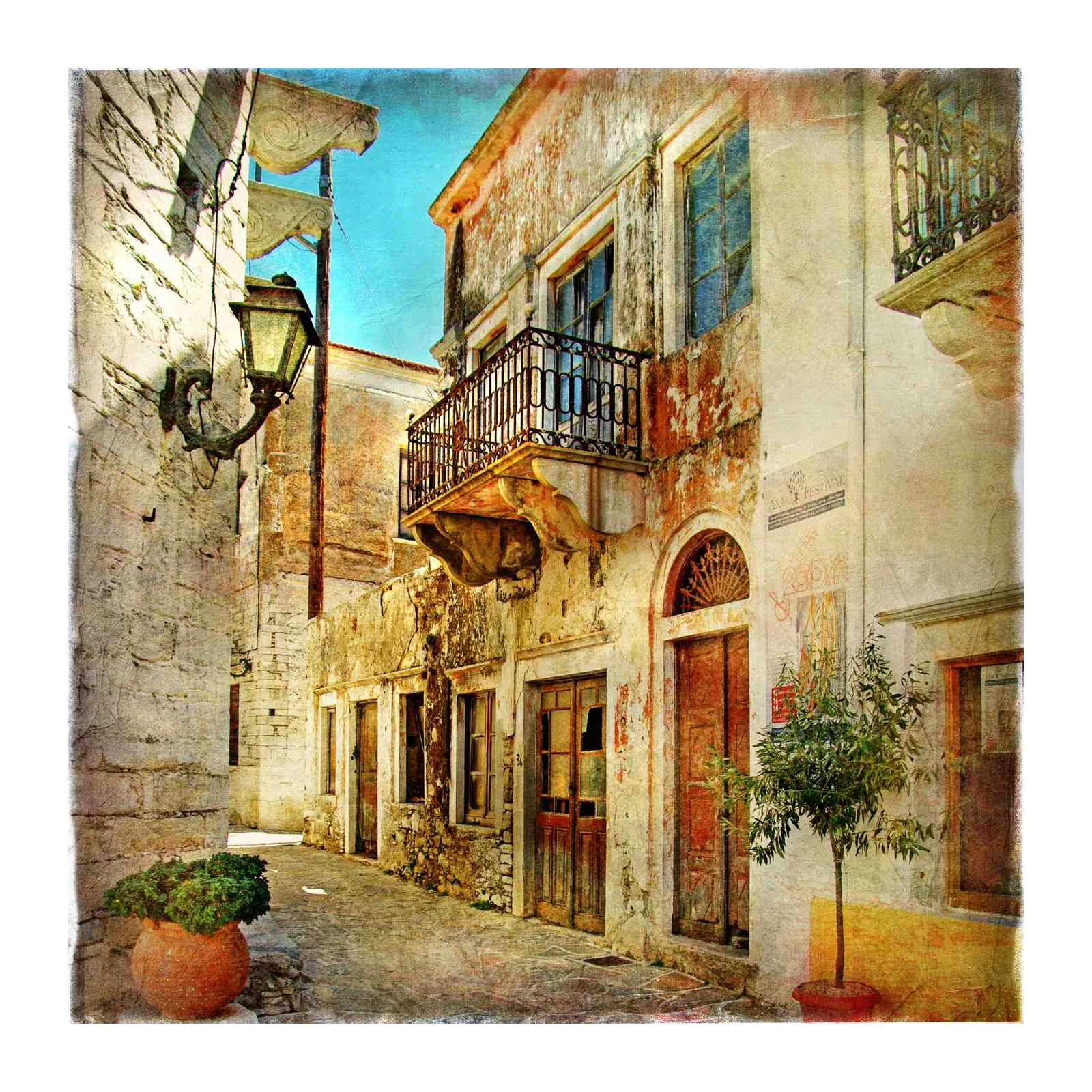 Old World Charm Alley Wall Art