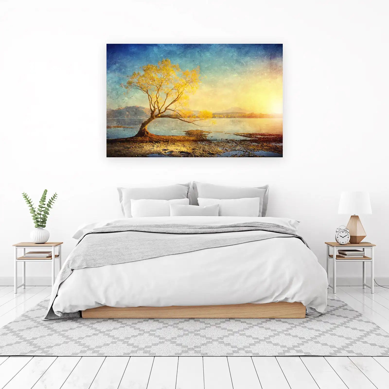 Golden Willow Lakeside Serenity Wall Art