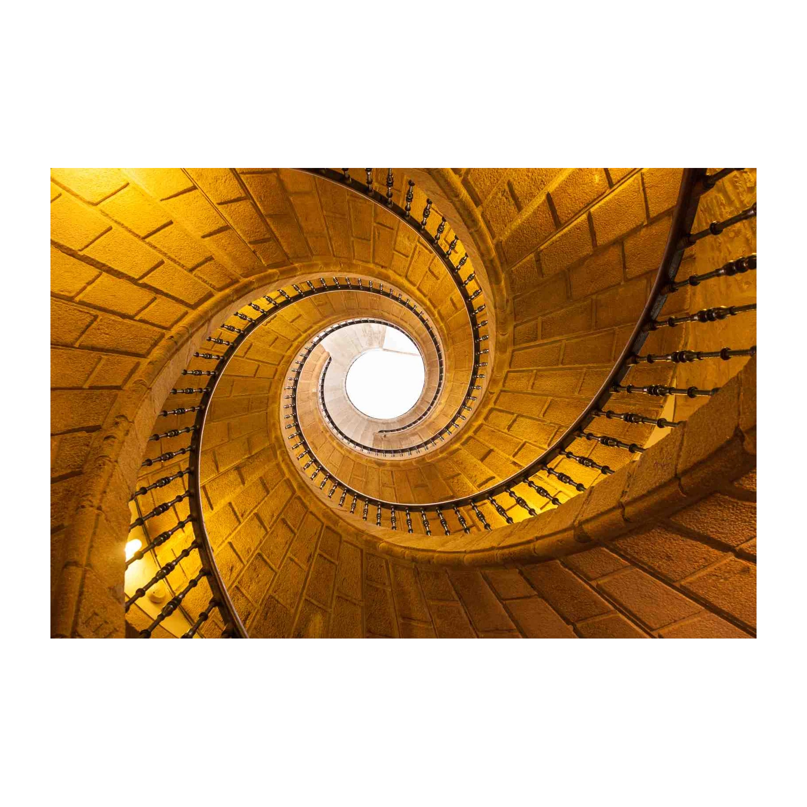 Grand Spiral Staircase Architecture Wall Art