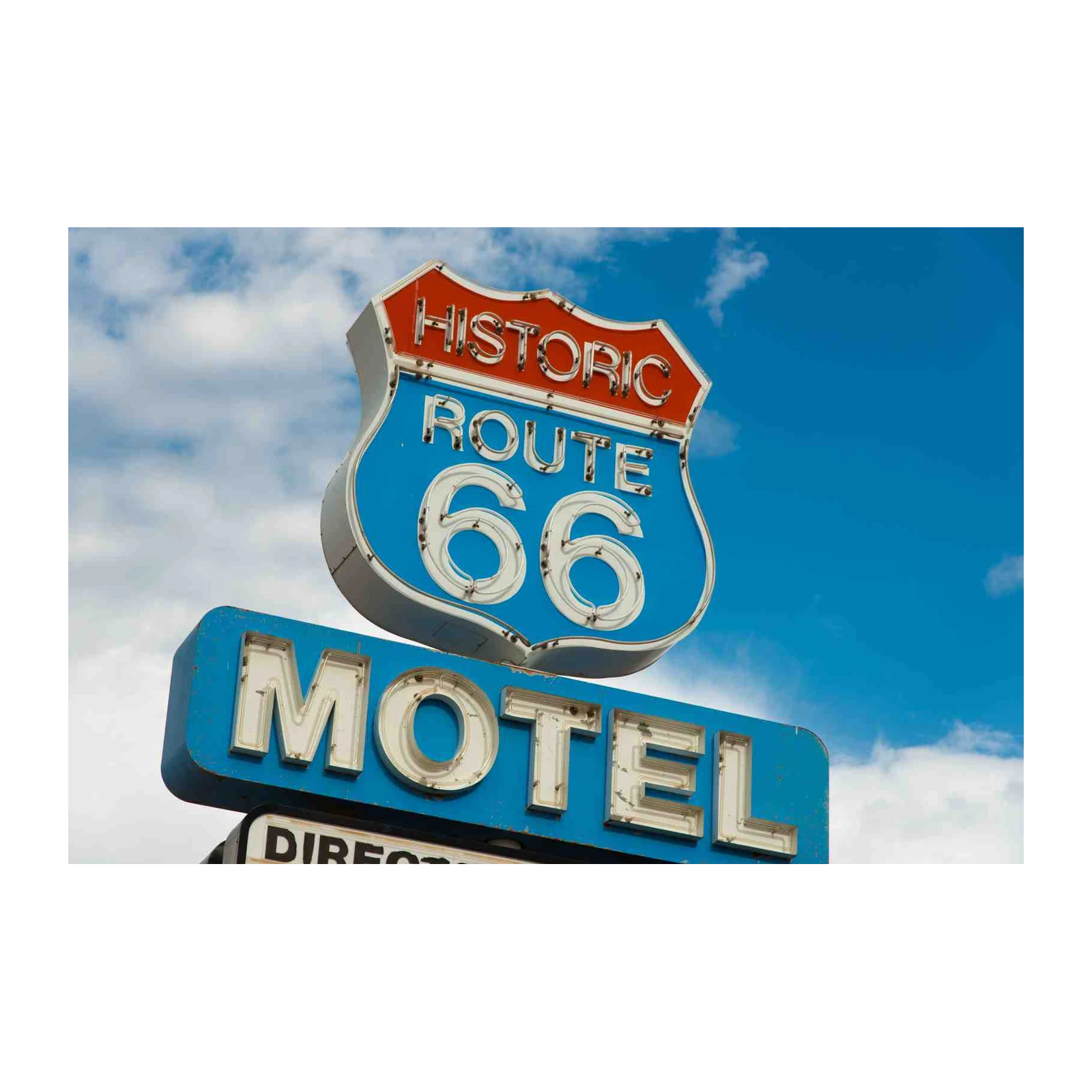 Historic Route 66 Motel Neon Wall Art