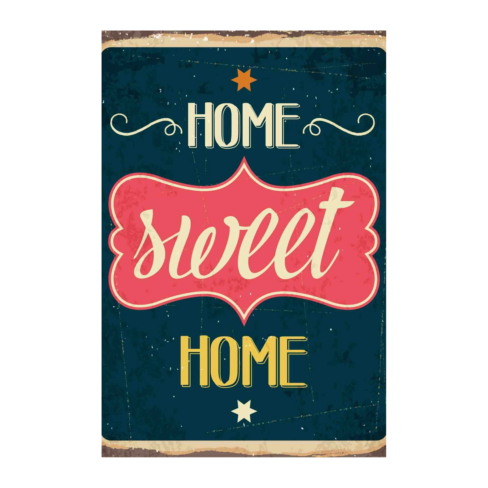 Vintage "Home Sweet Home" Wall Art