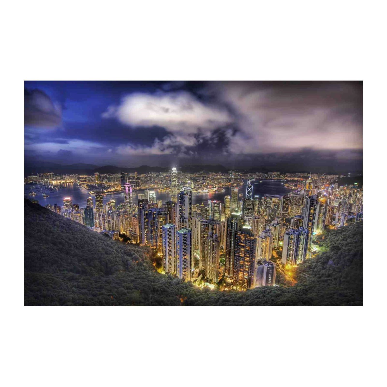 Hong Kong Skyline Wall Art | Cityscape Wall Art