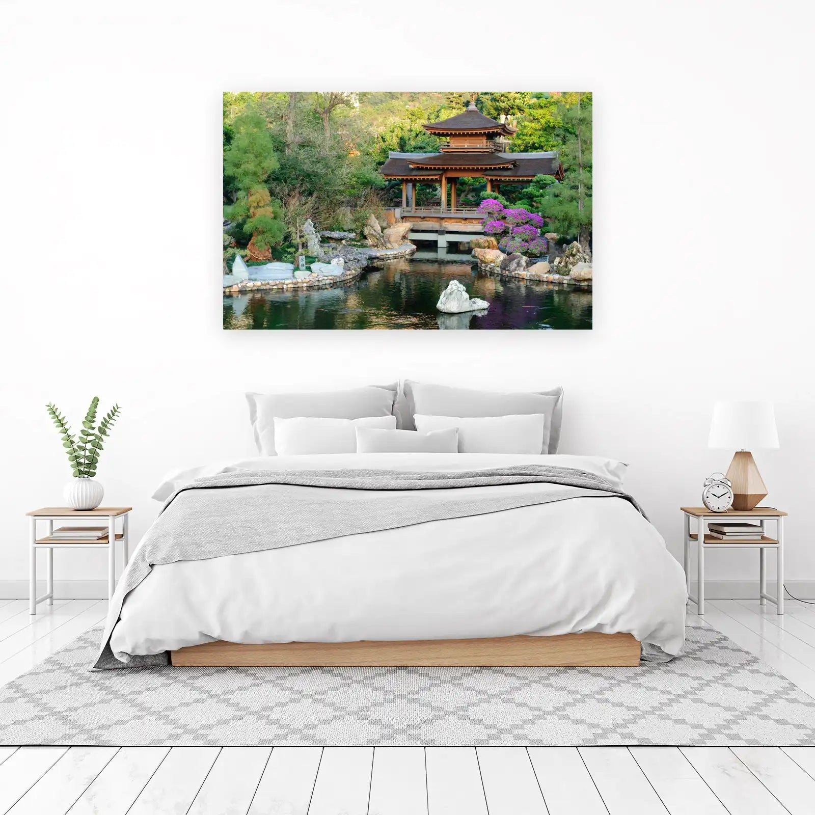 Tranquil Pagoda Garden Wall Art