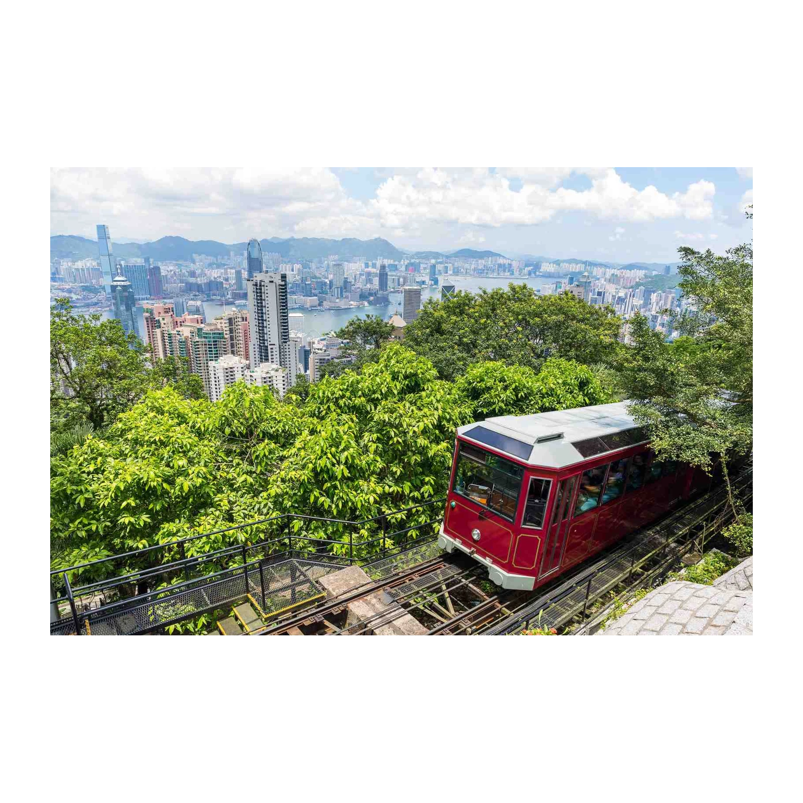 Hong Kong Tramway Skyline Wall Art
