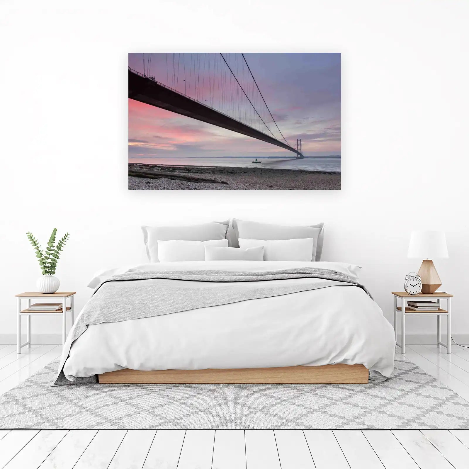 Dramatic Bridge Sunset Wall Art Wall Art