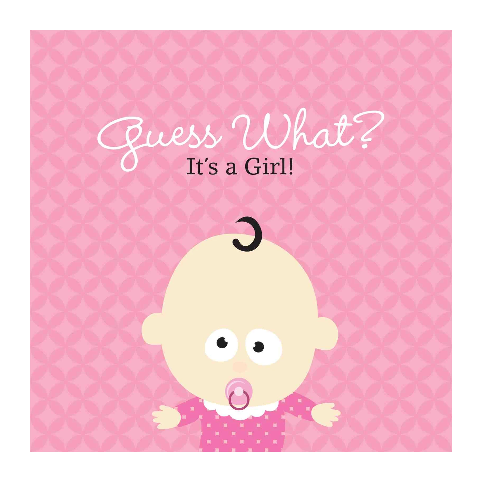 Sweet Baby Girl Announcement Wall Art