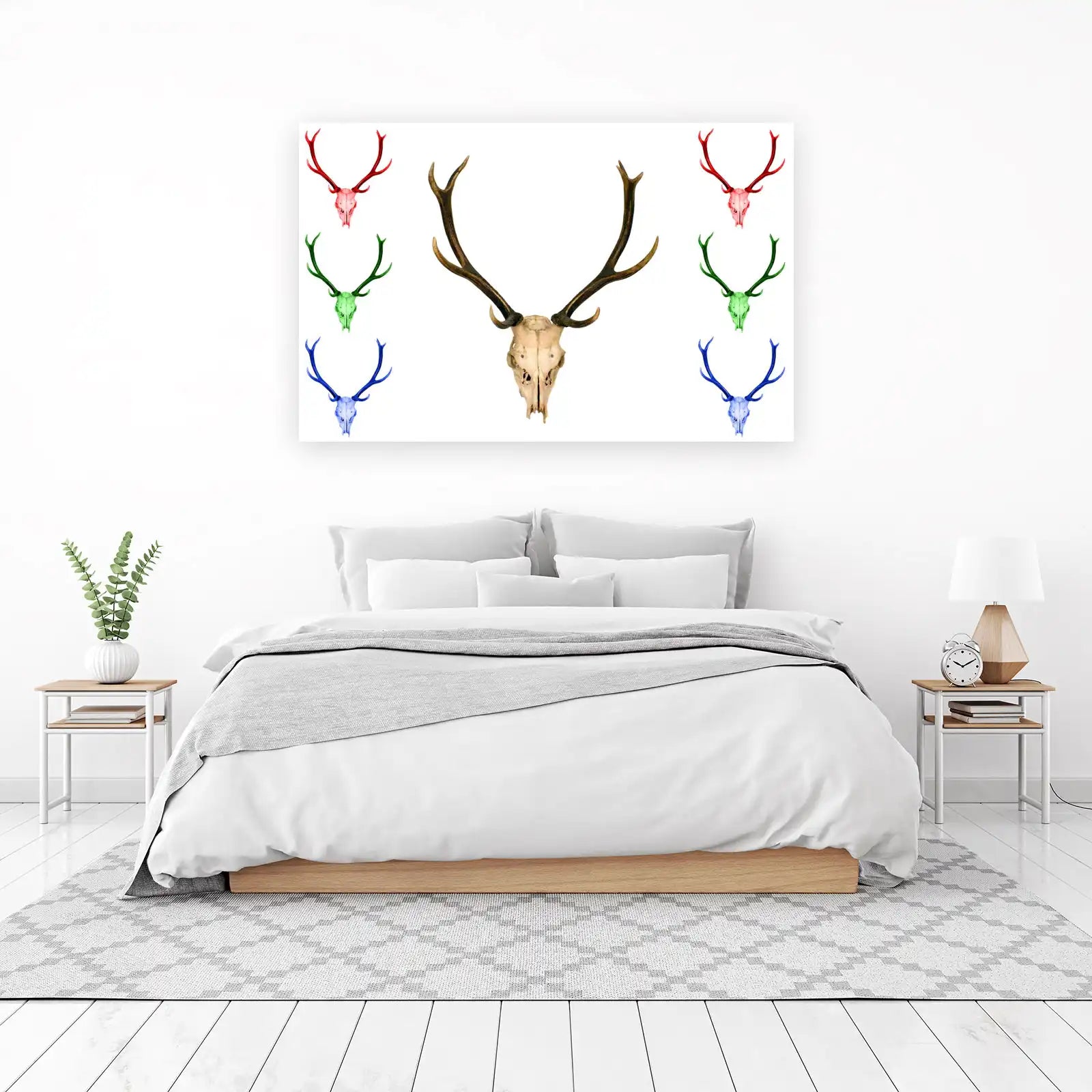Majestic Deer Skull & Antler Wall Art Wall Art