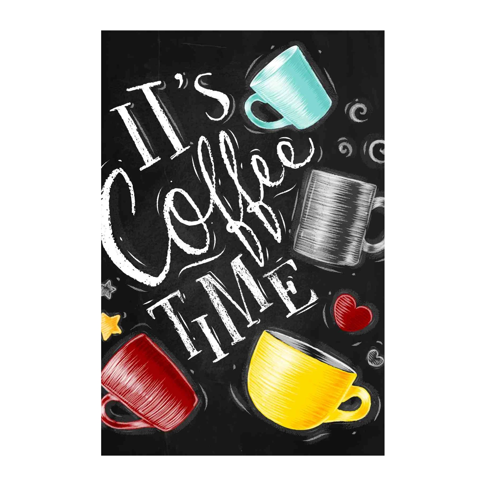 Chalkboard Coffee Time Wall Art Wall Art