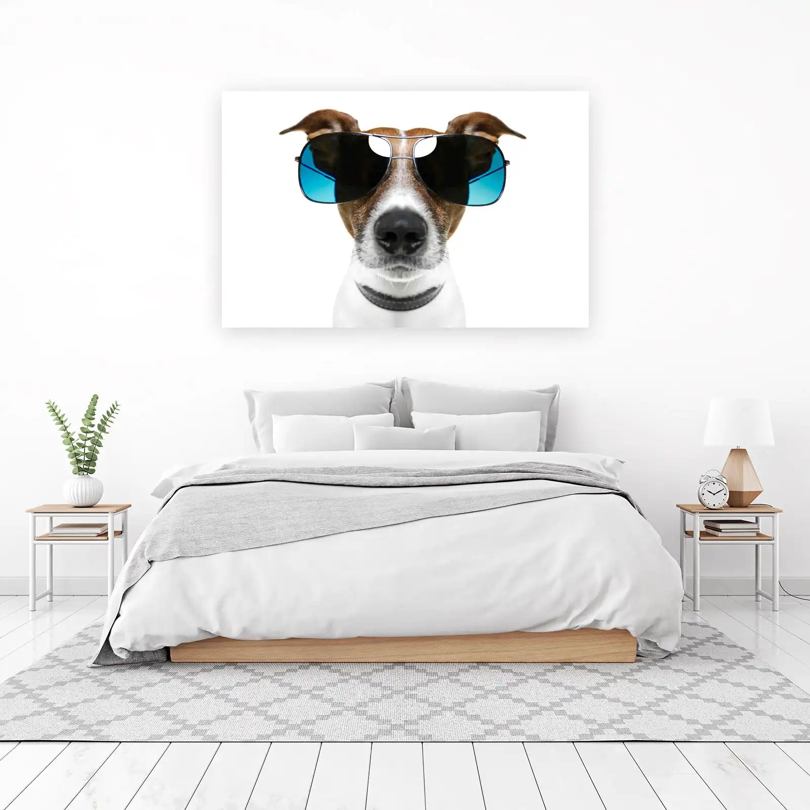 Cool Dog with Sunglasses Wall Art