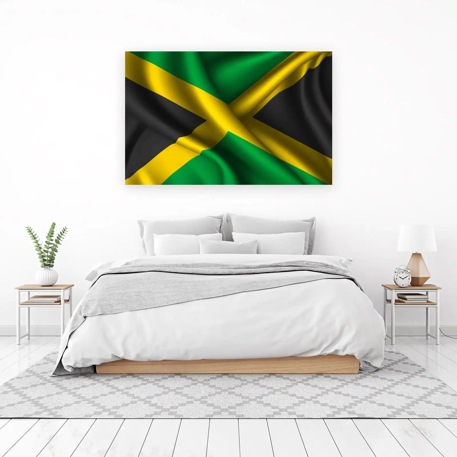 Jamaican Flag Tropical Vibes Wall Art