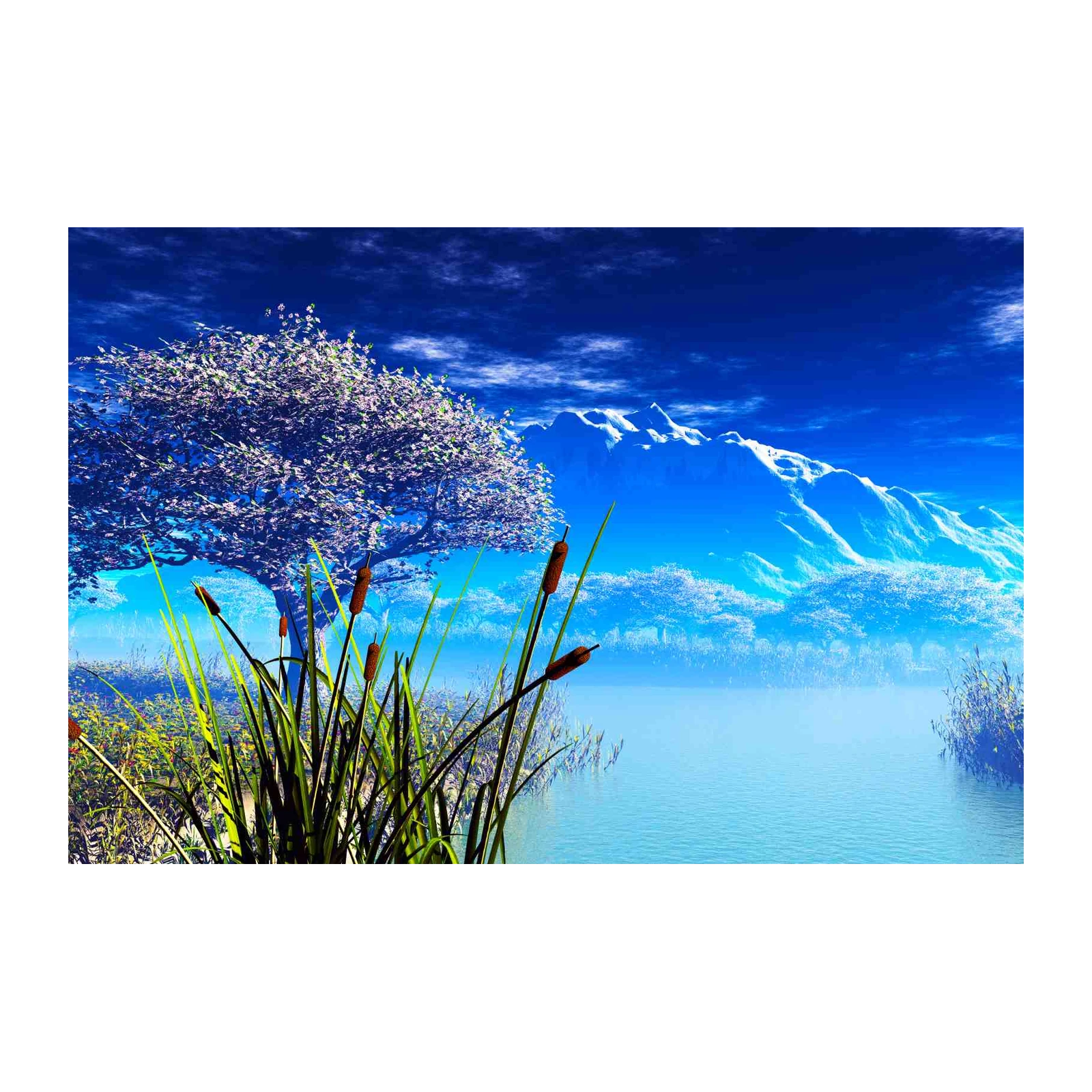 Tranquil Lake Landscape Wall Art