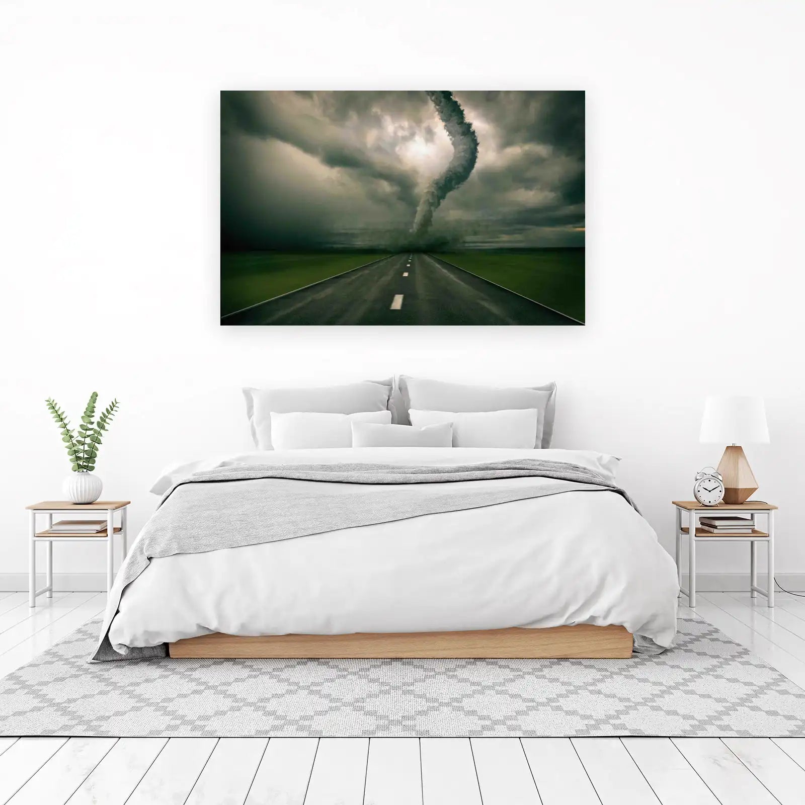 Dramatic Tornado Road Storm Wall Art