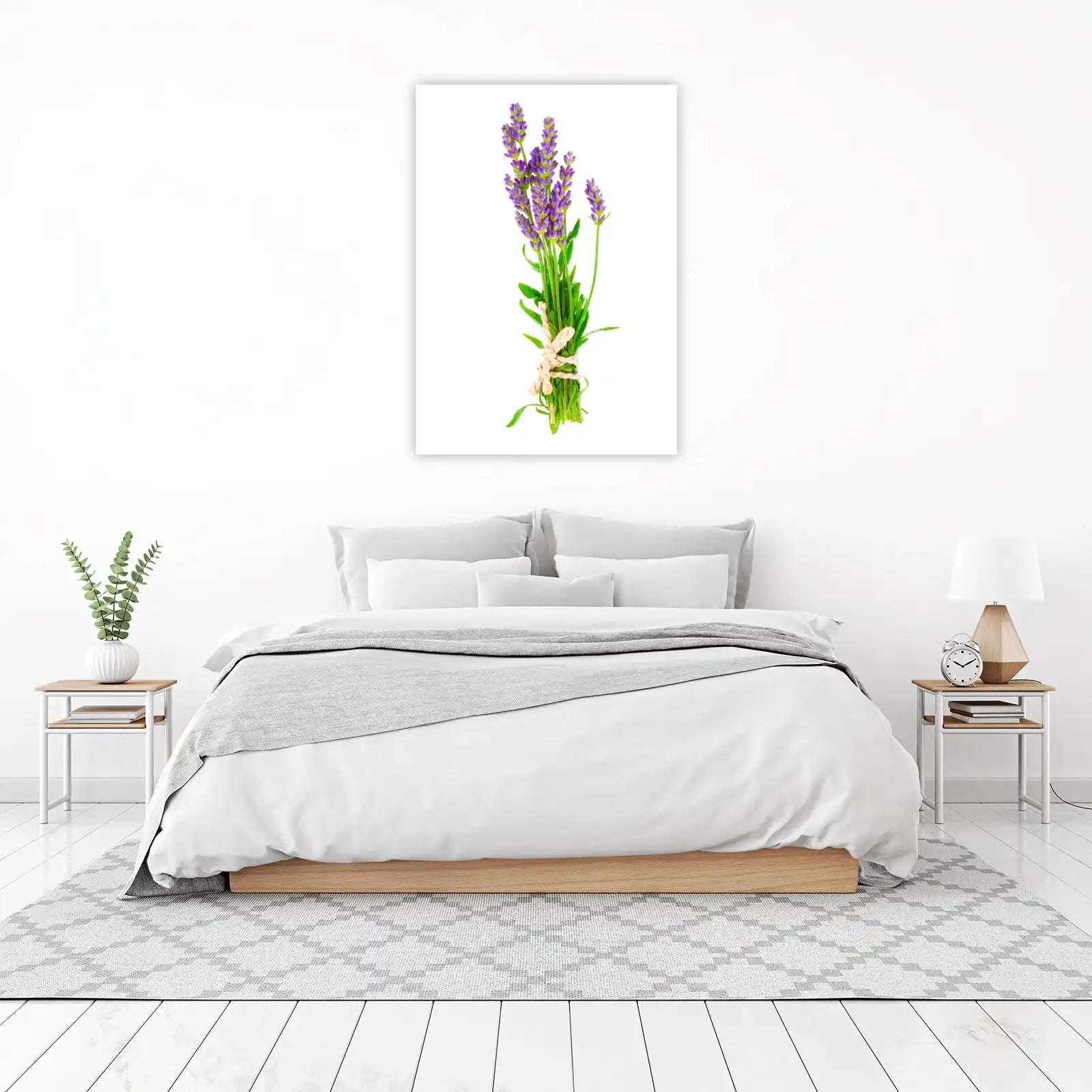 Serene Lavender Bouquet Wall Art