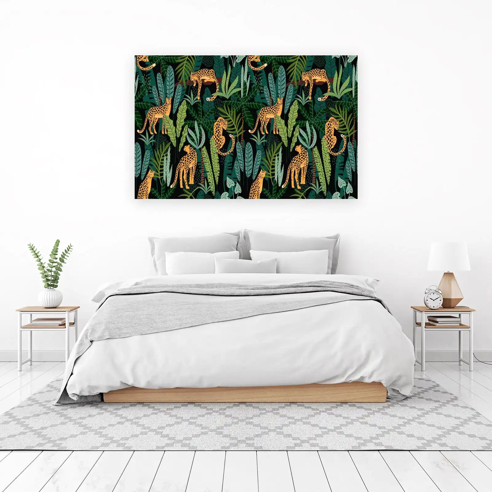 Vibrant Leopard Jungle Wall Art Wall Art